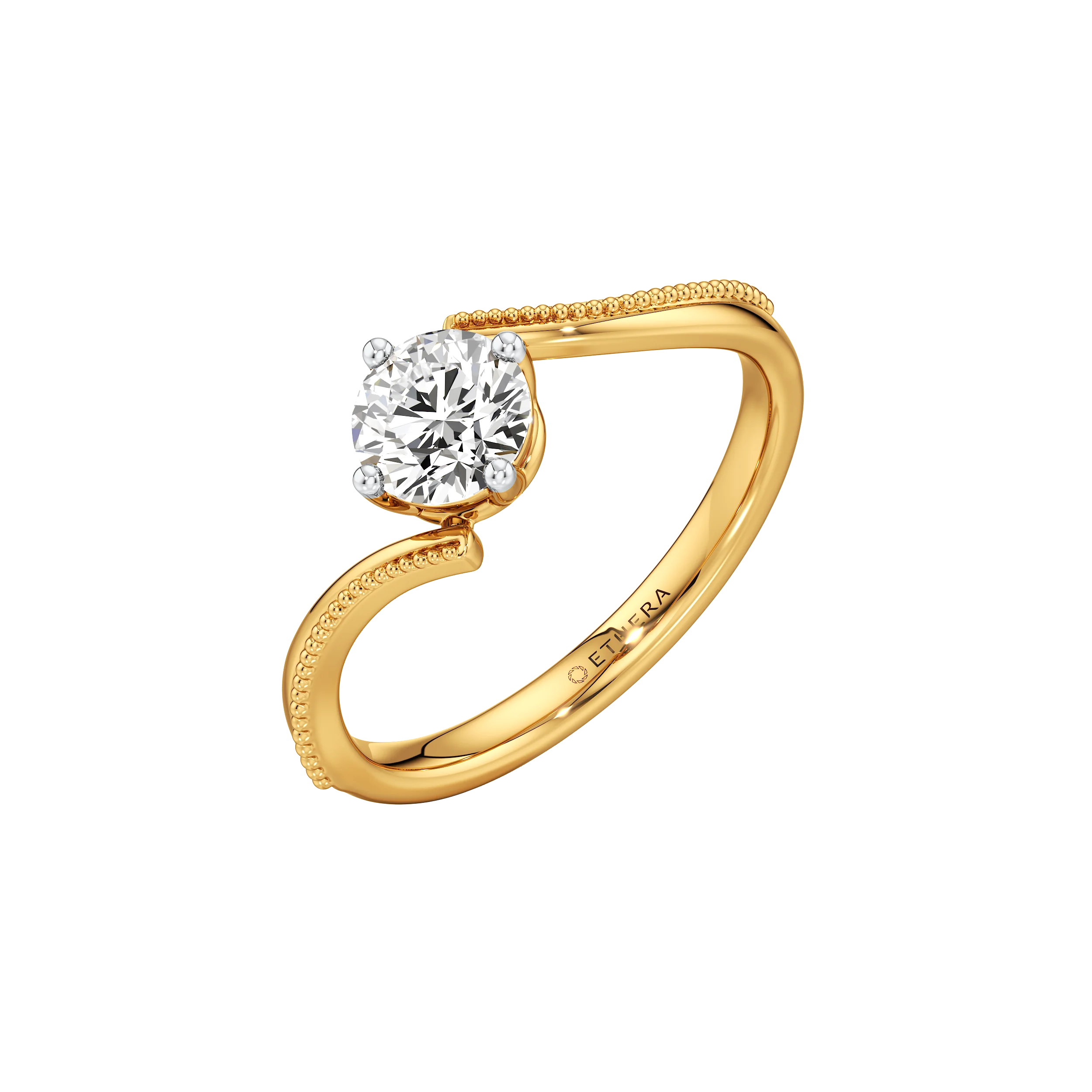 Ethera V-Rise Ring Crafted with Lab Grown Diamond
