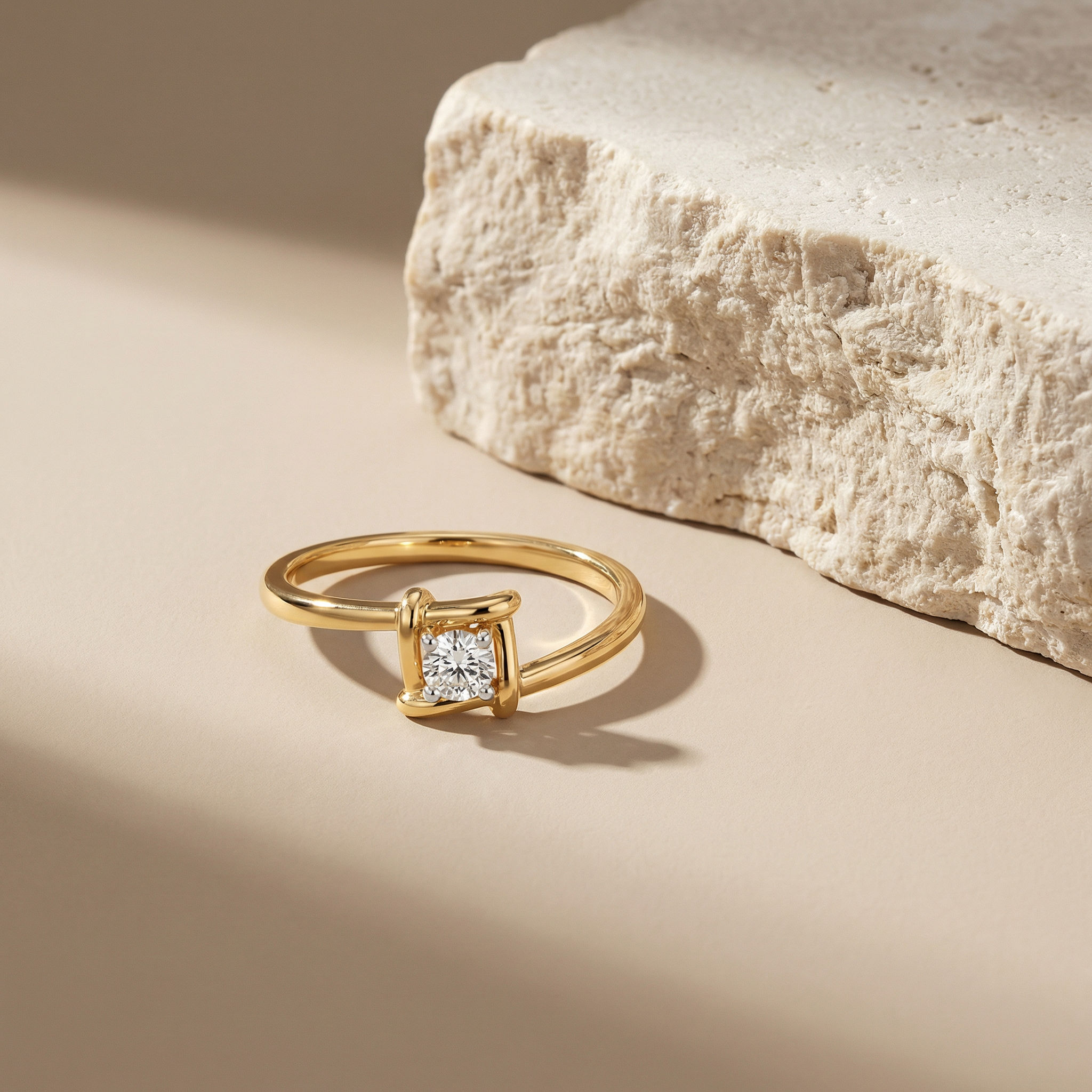 Axis Solitaire Ring 2