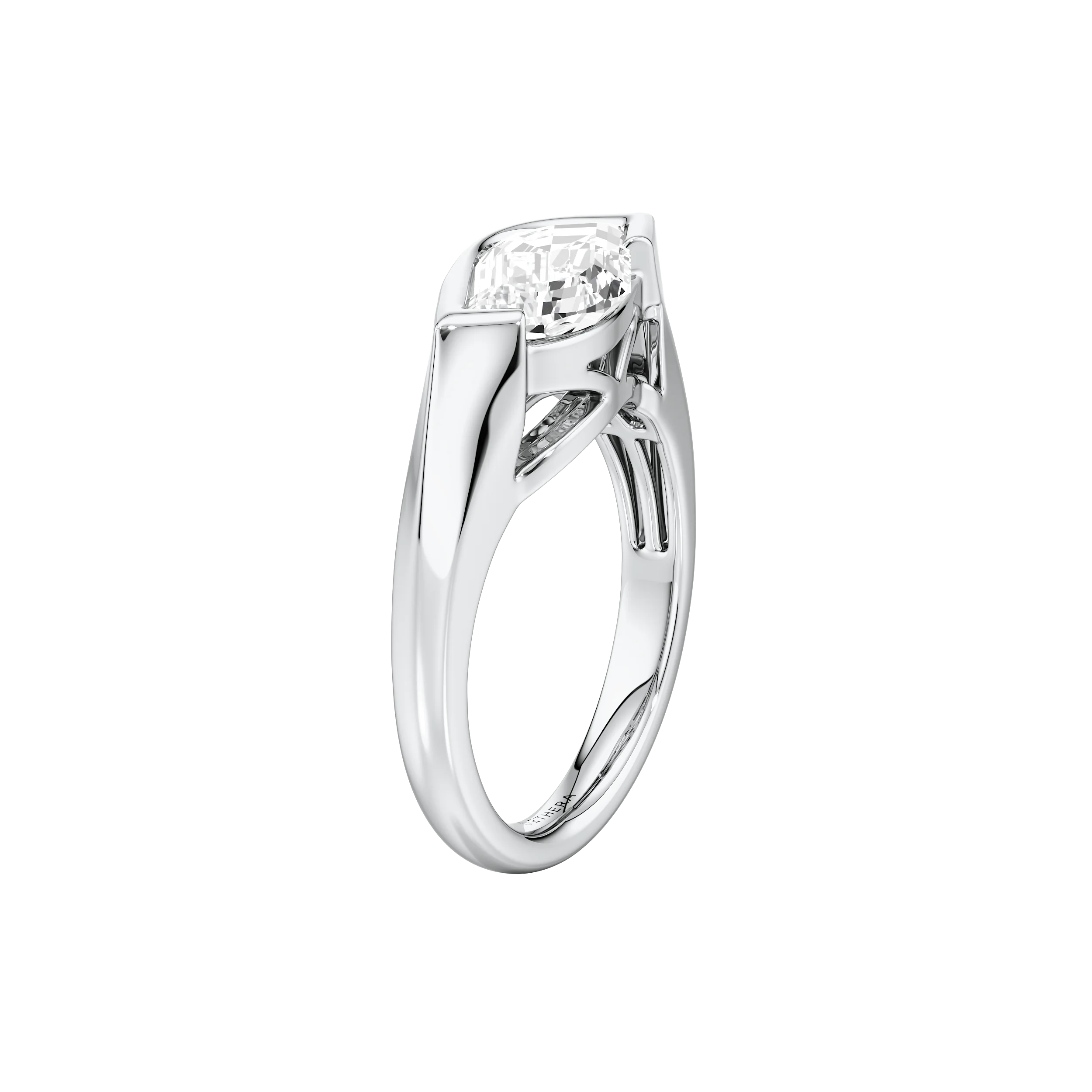 Chiseled Brilliance Solitaire Ring 10