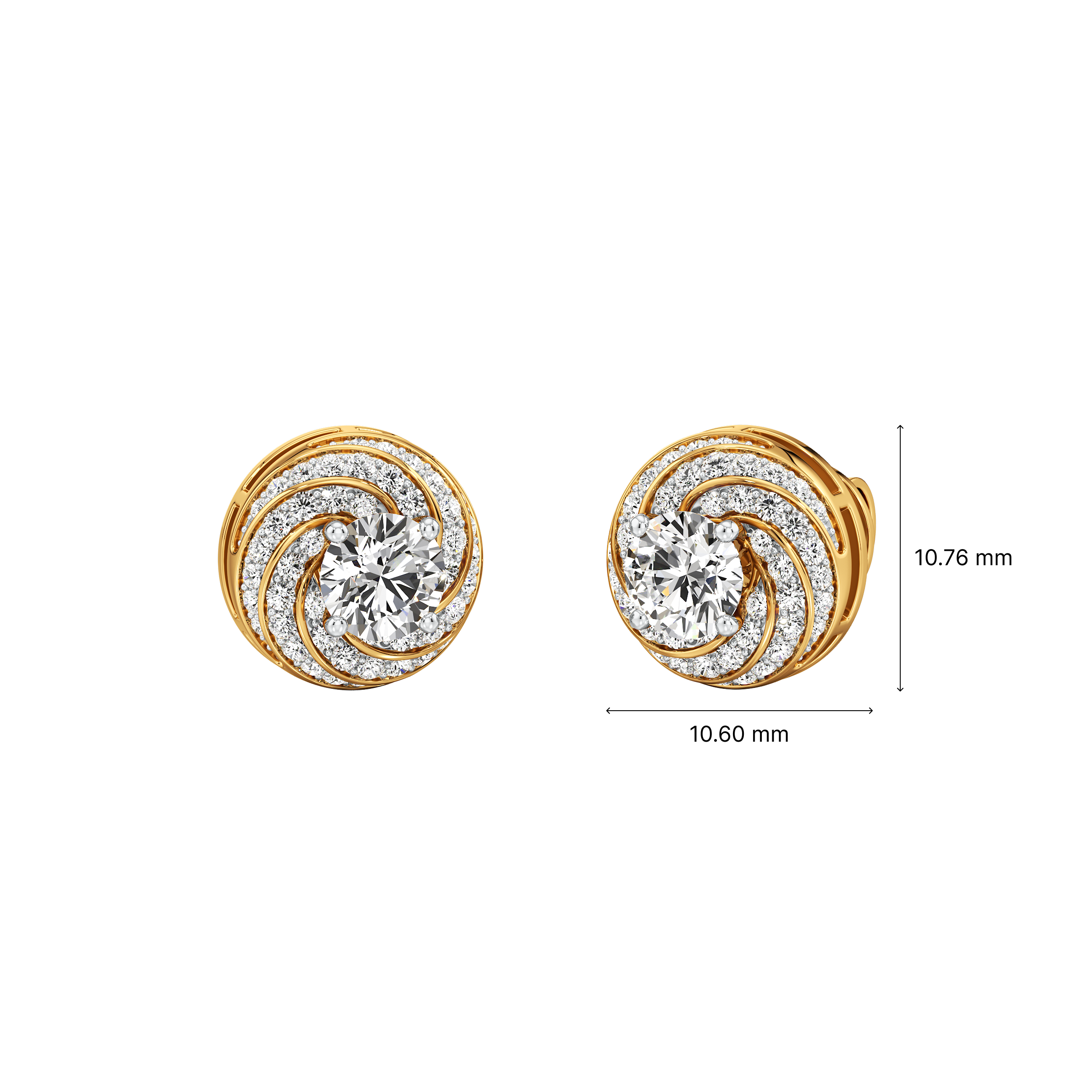 Swirl Radiance Studs 5