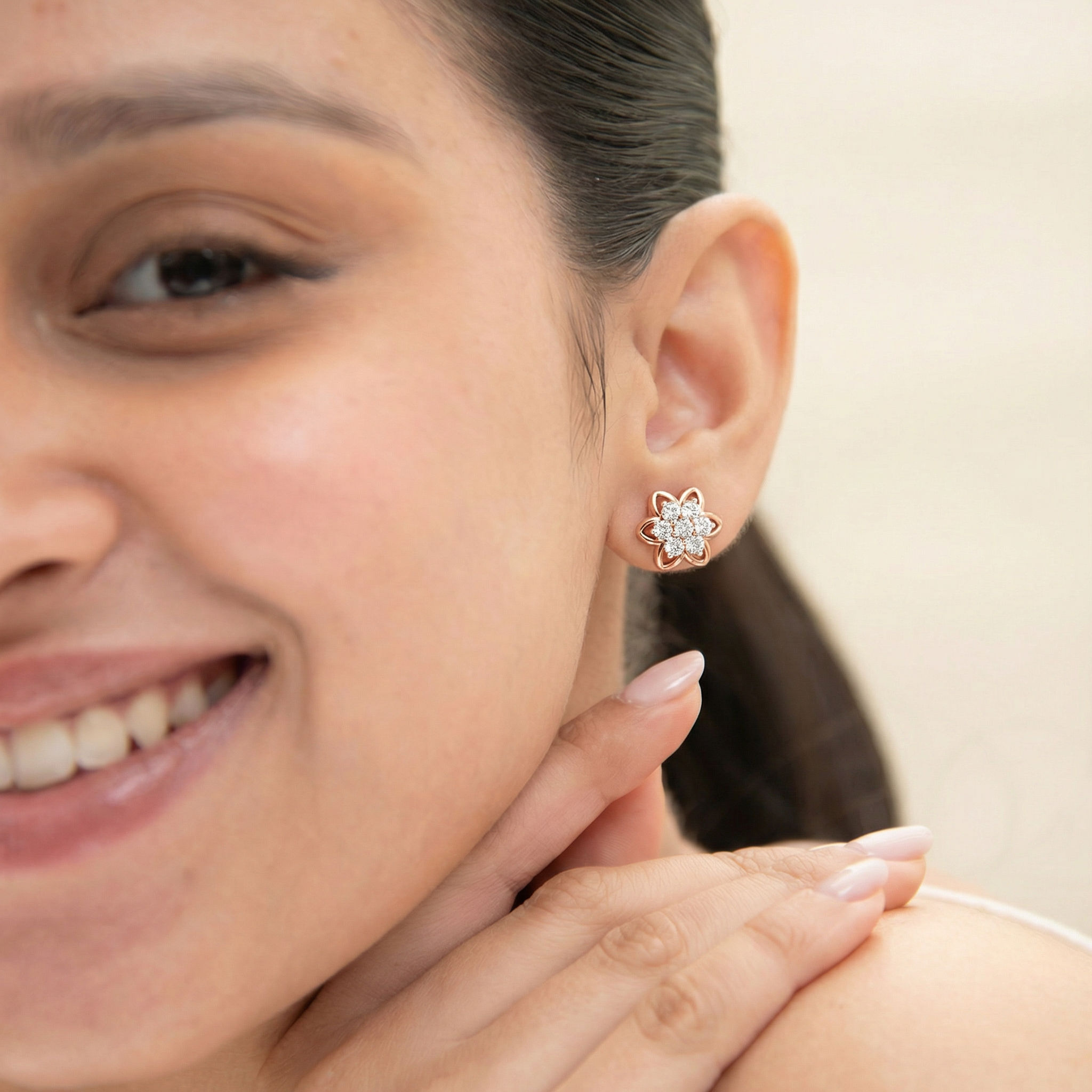 Petalburst Diamond Studs 1