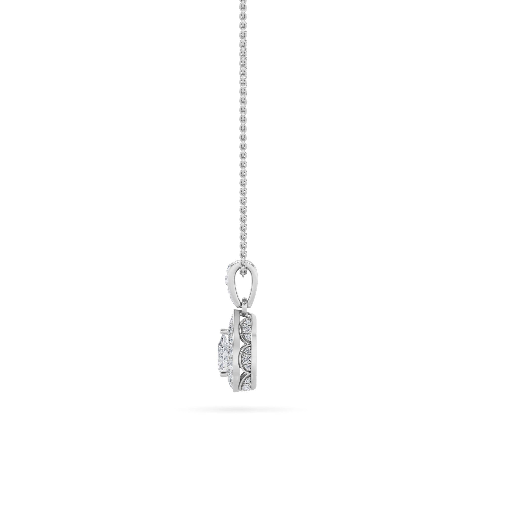 Graceful Pear Solitaire Pendant 5