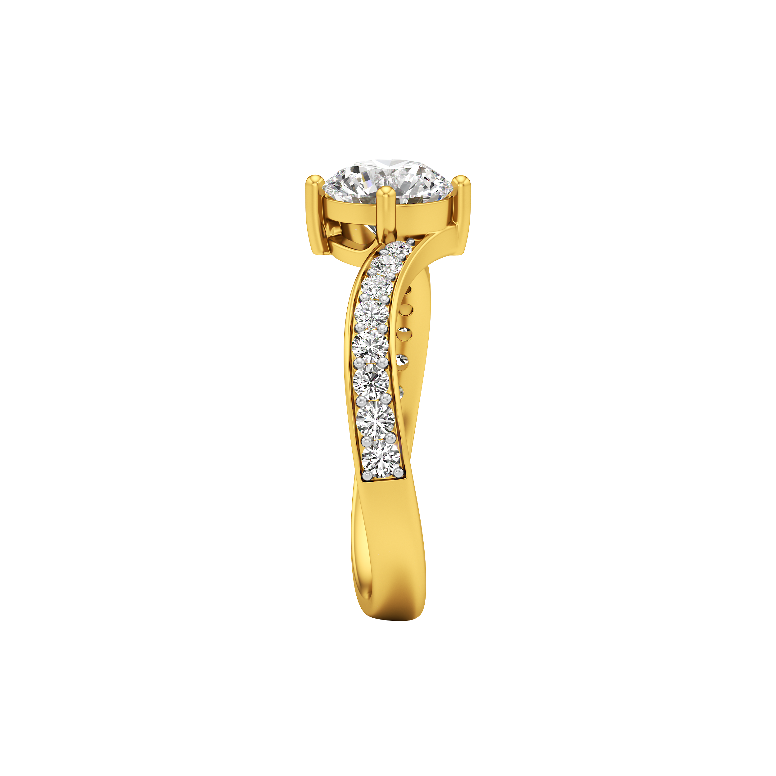 Pavecrest Solitaire Ring 2