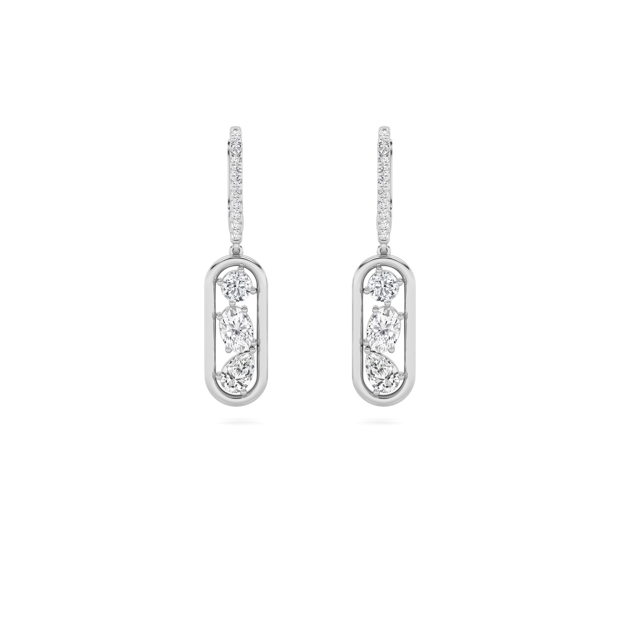 Trio Glow Hoops Earrings 4