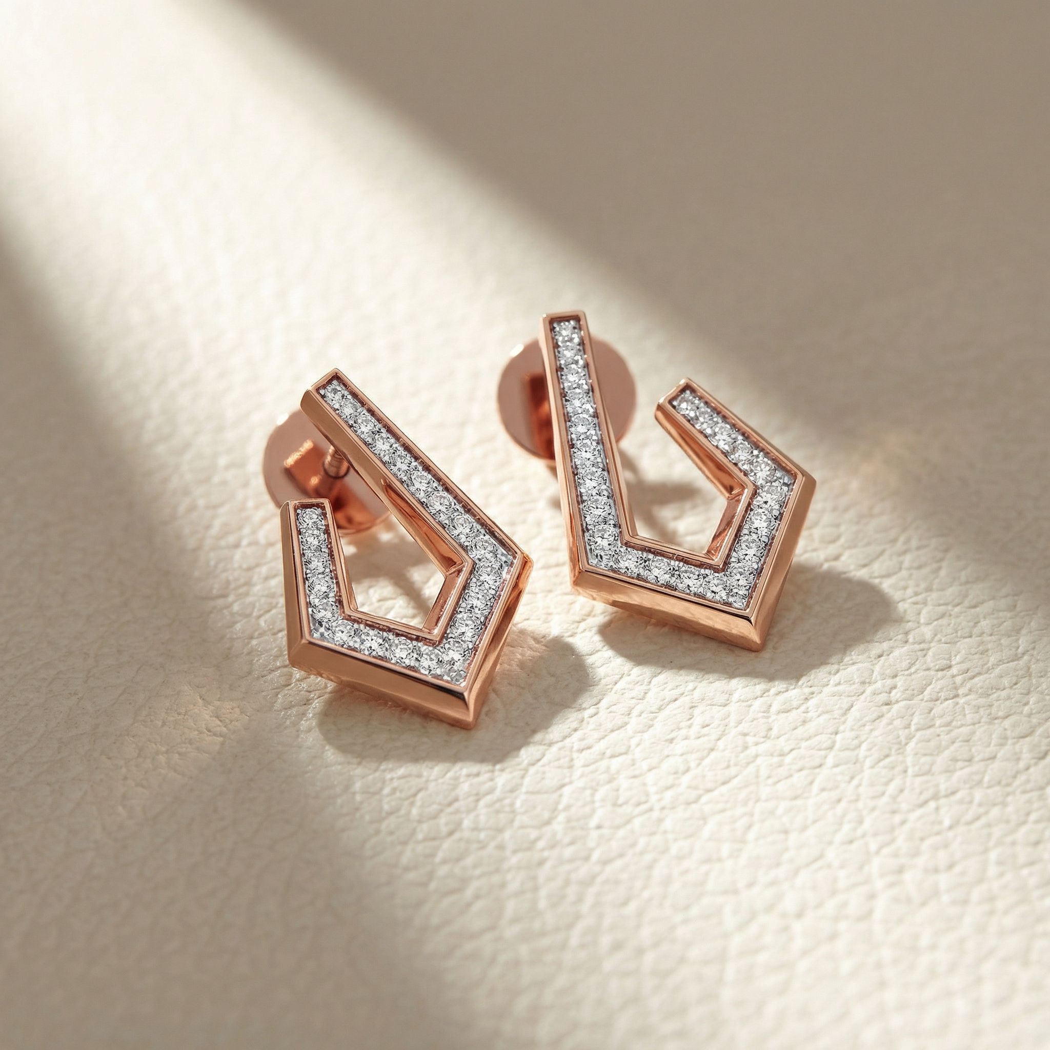 Vertex Diamond Earrings 2