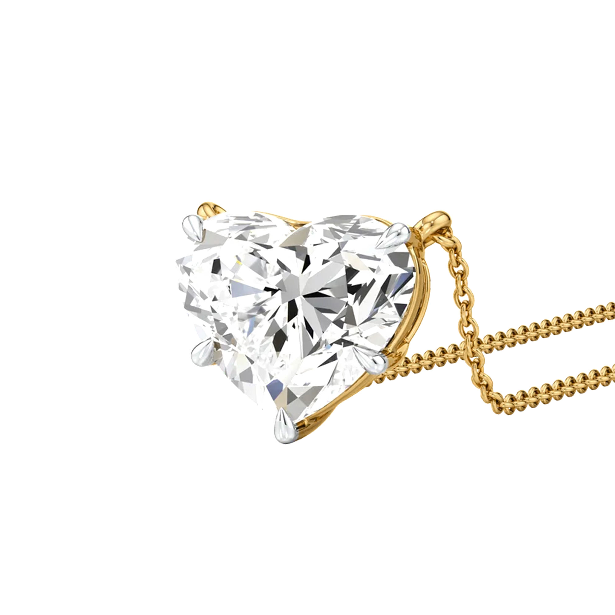 Amour Heart Solitaire Necklace