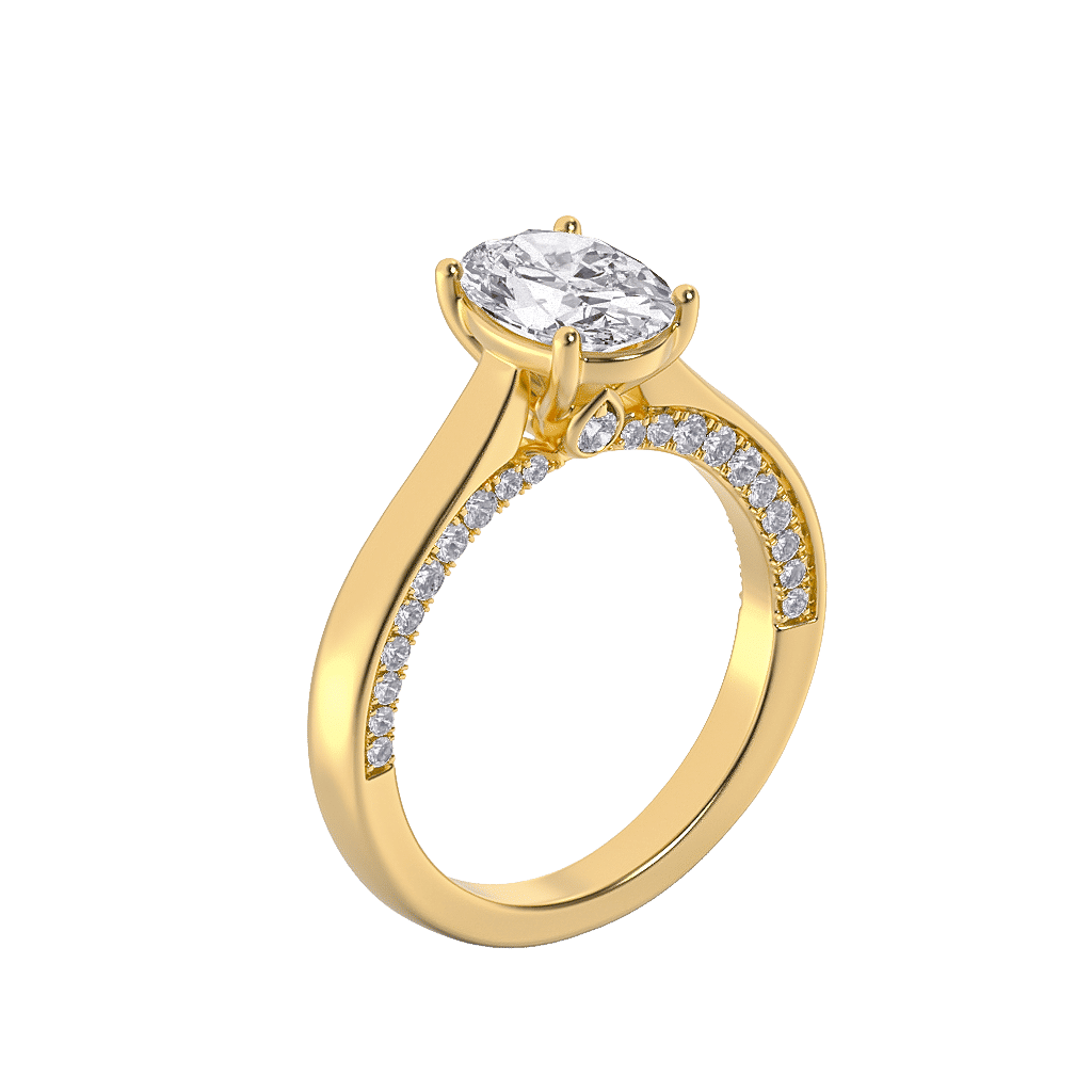 Haloed Oval Glow Ring 0