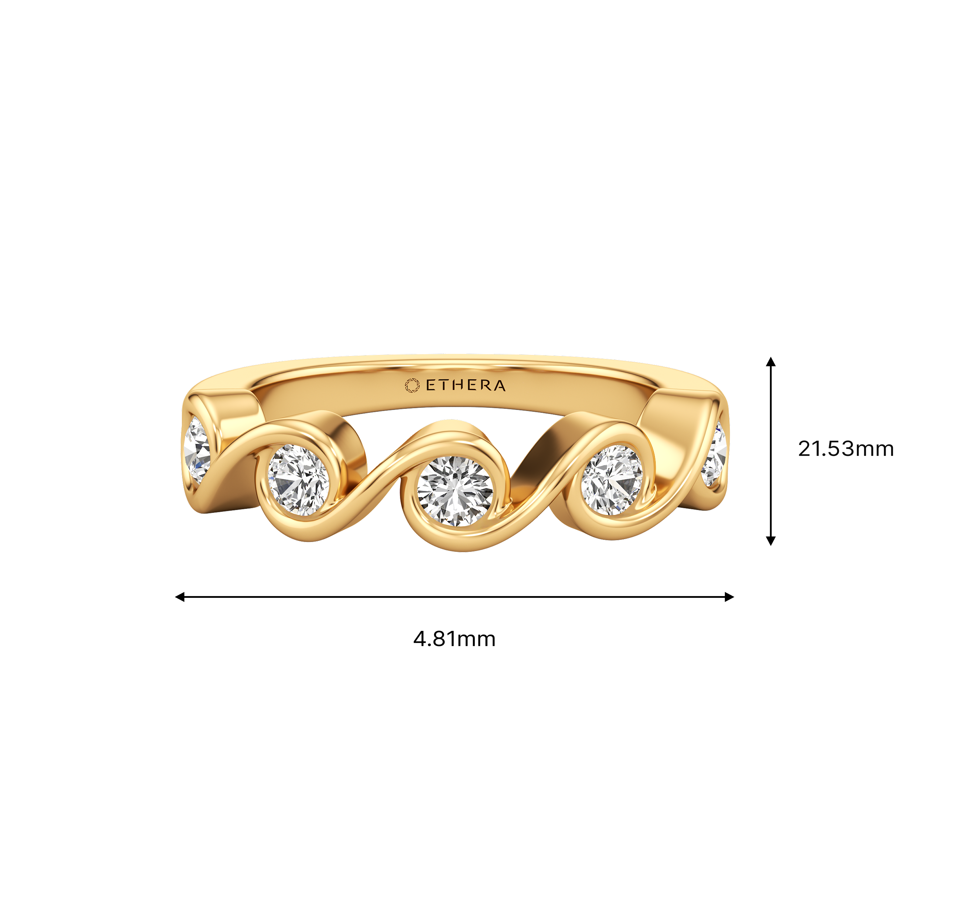 Waveset Diamond Band 8