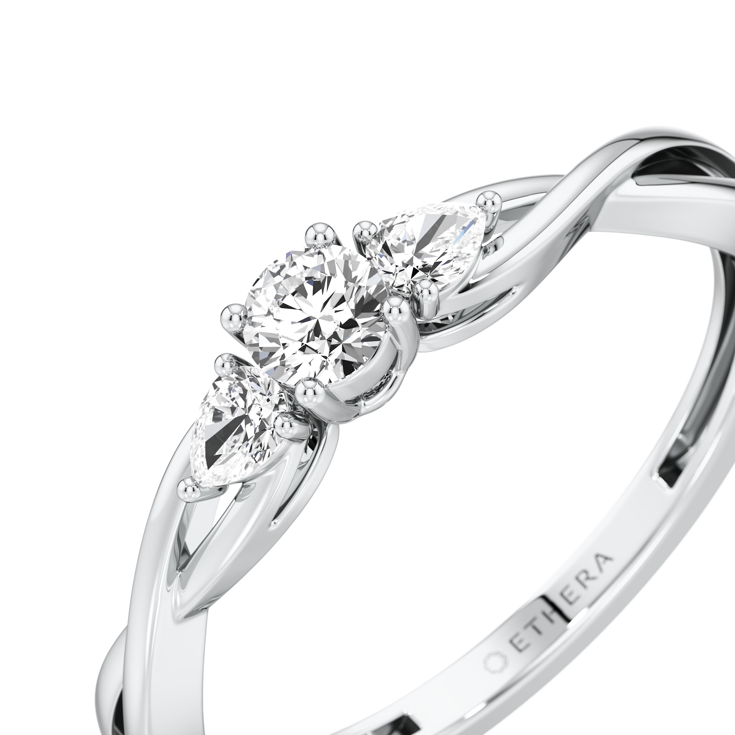Trio Pear Ring 5