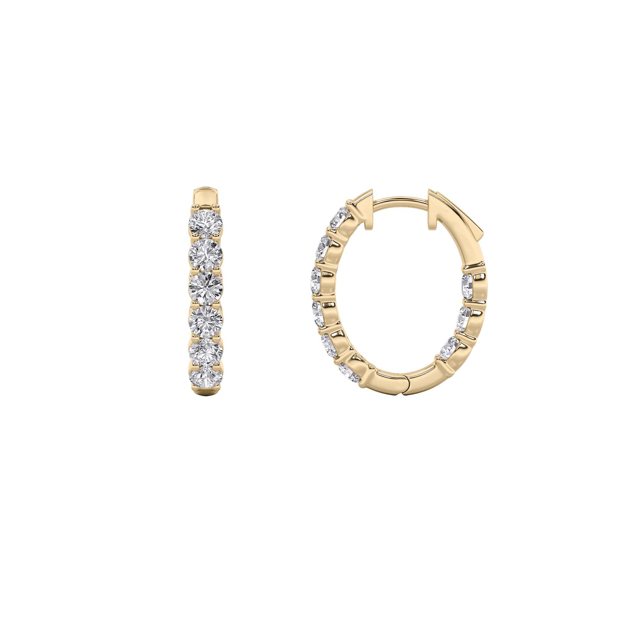 Dainty Sparkles Hoop Earrings 1