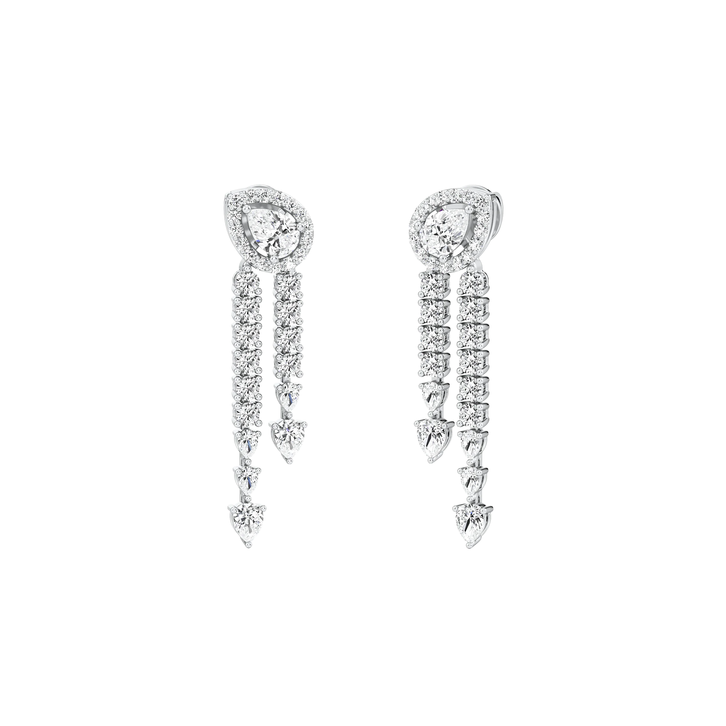 Cascade Pear Drop Earrings 3