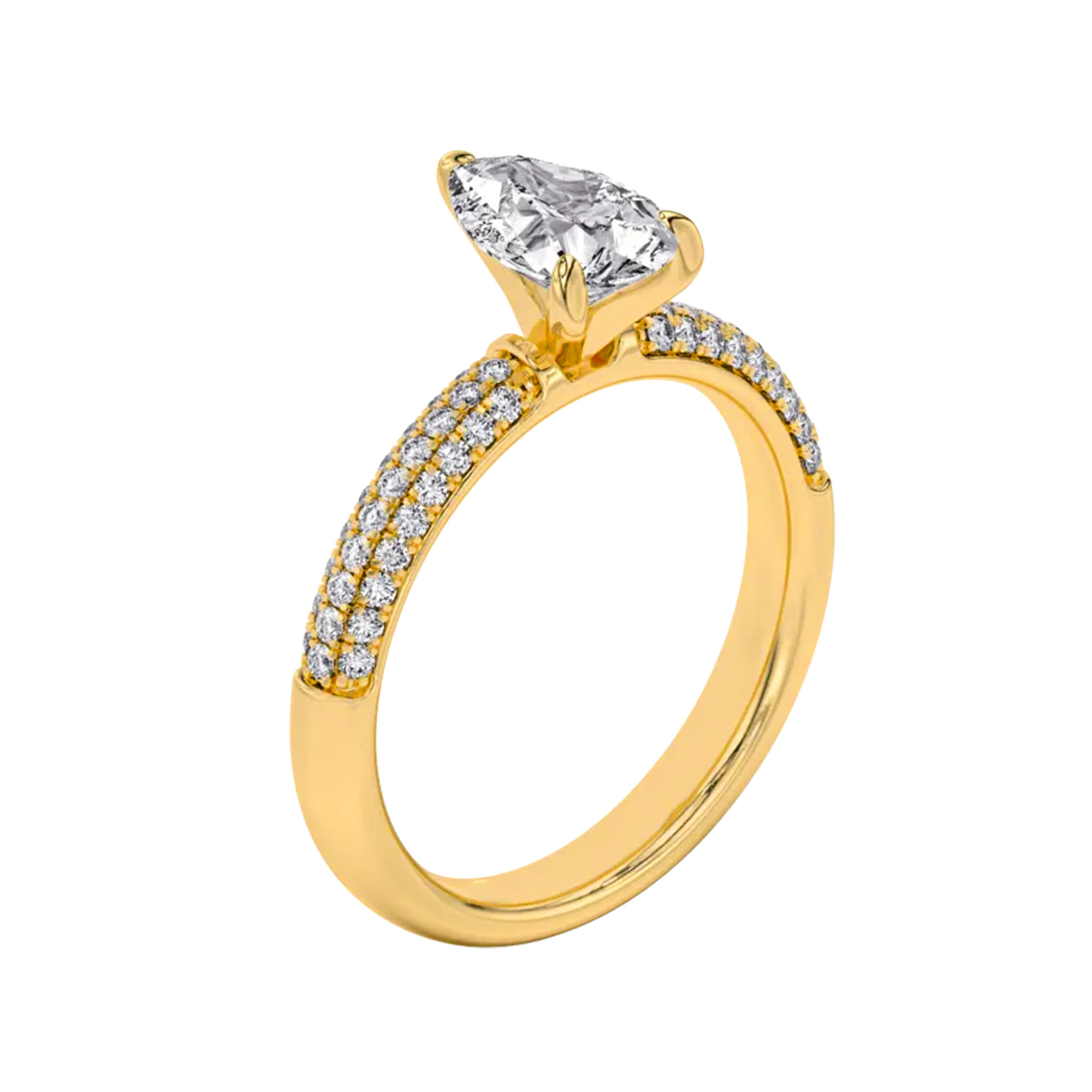 Radiant Round Pavé Ring 0
