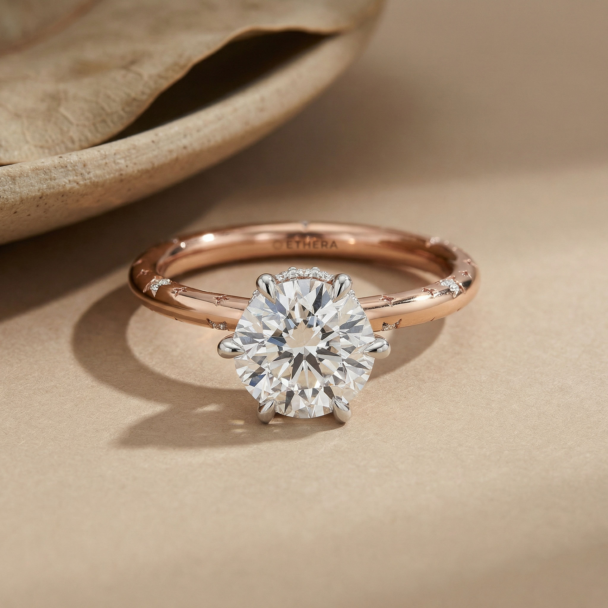 Starlit Eclipse Solitaire Ring 3