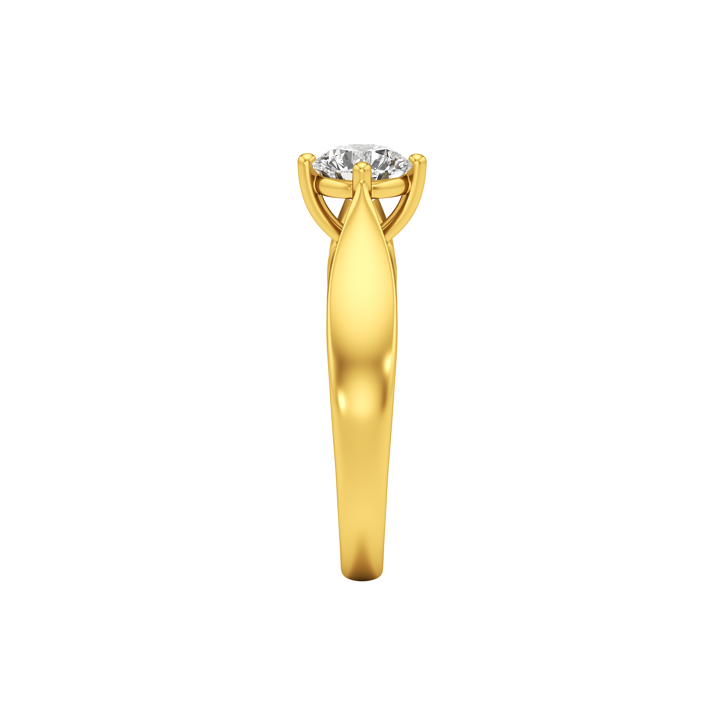 Smoothset Centre-Stone Ring 2