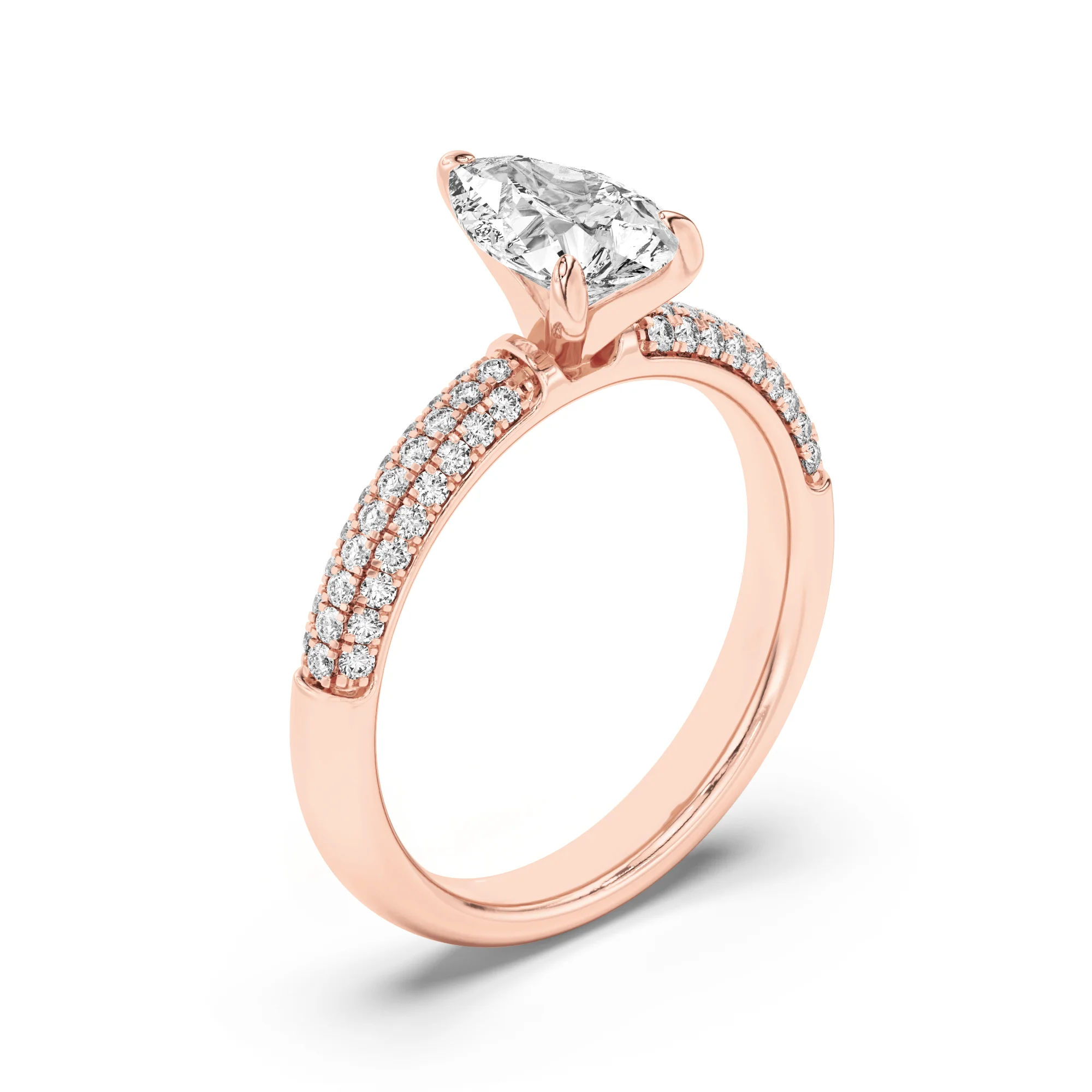 Radiant Round Pavé Ring 9