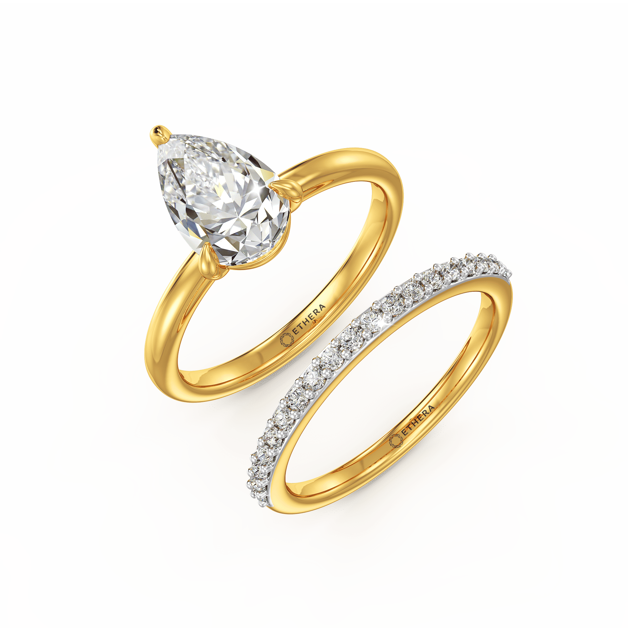Taper Shimmer Solitaire Ring