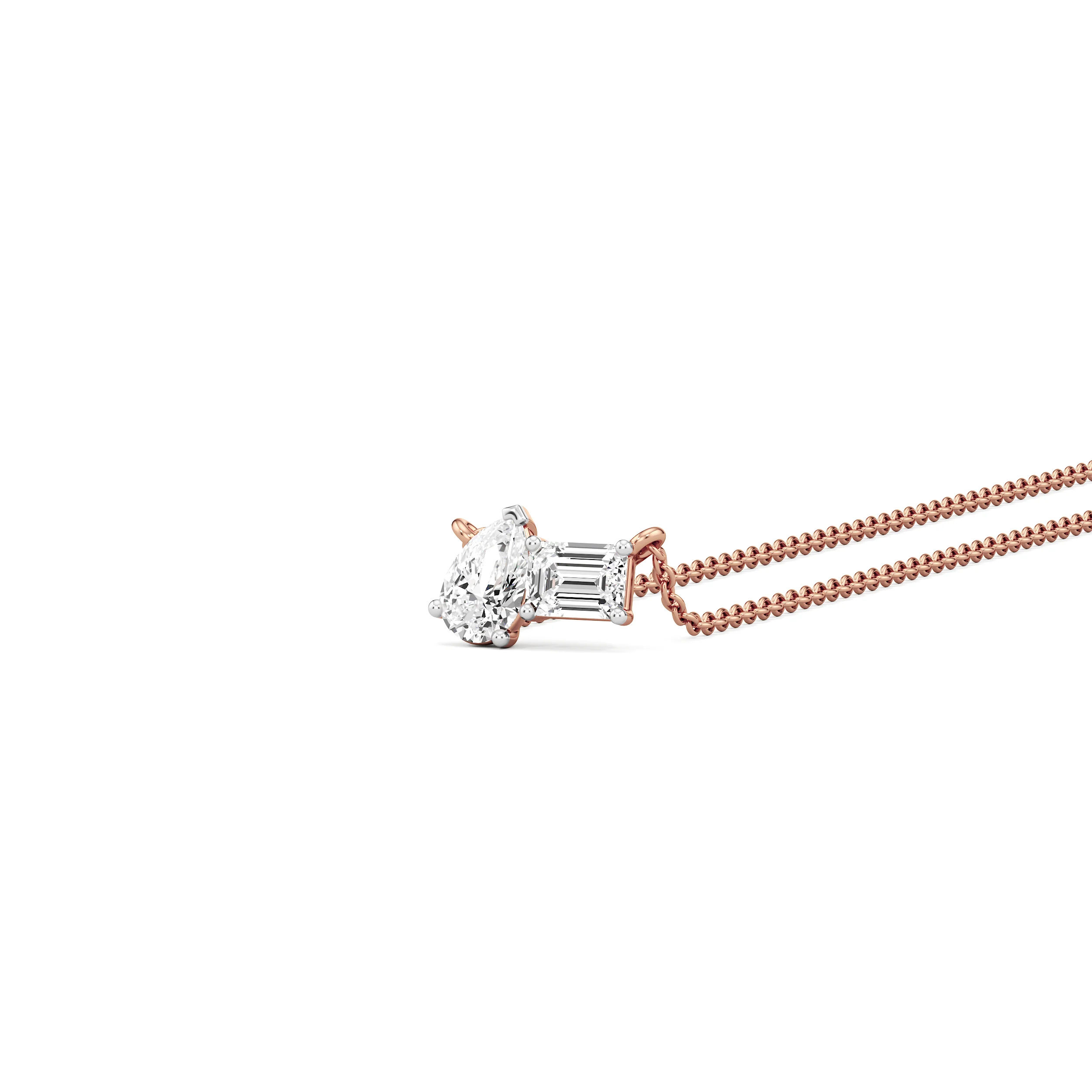 Duo Gleam Diamond Necklace 7