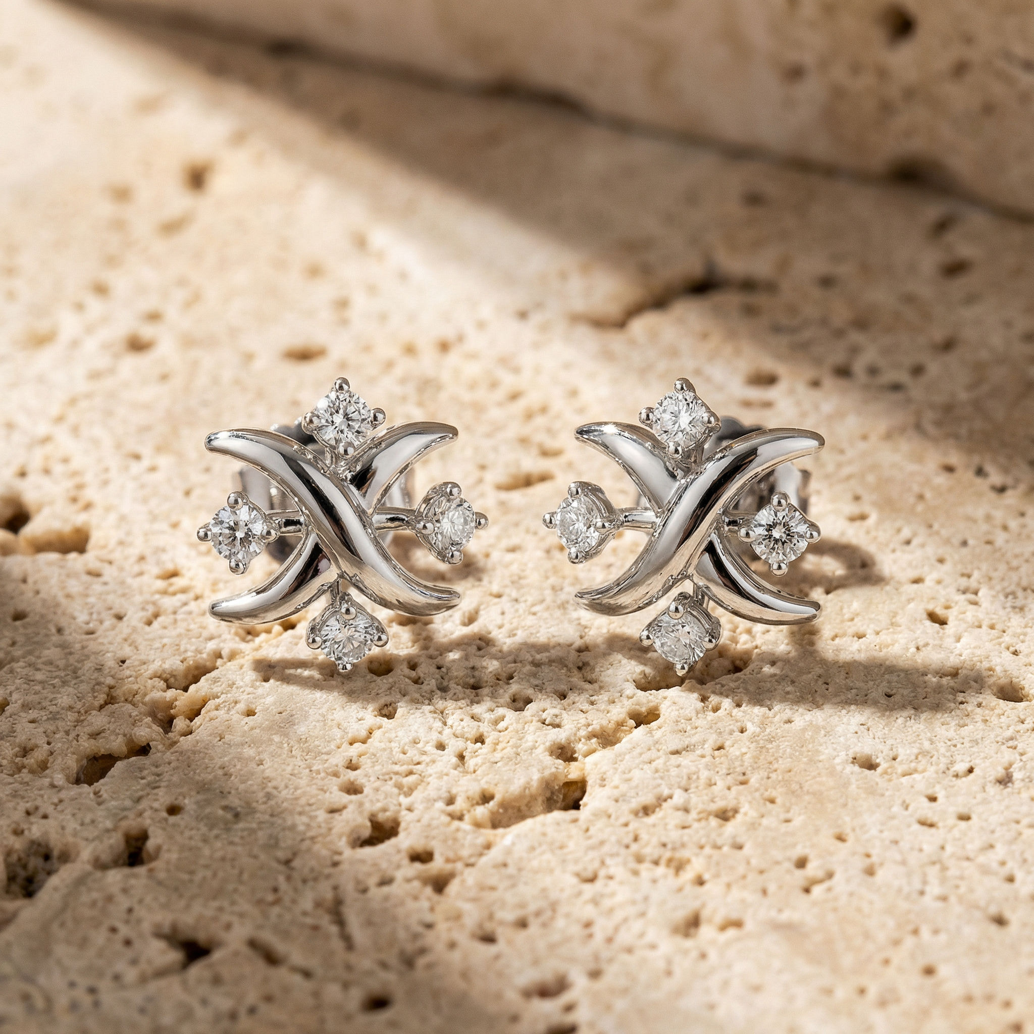 Soft Cross Stud Earrings 2