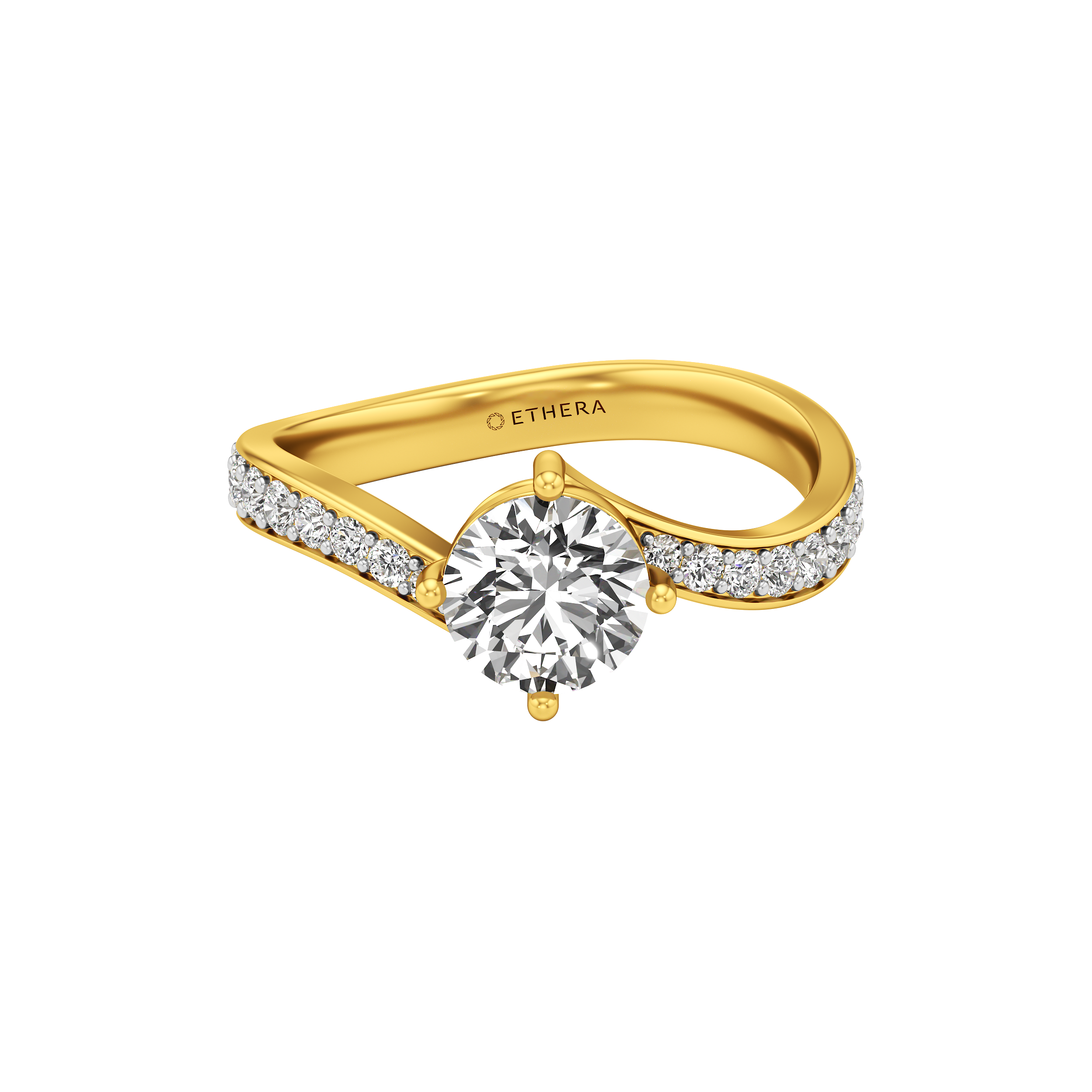 Pavecrest Solitaire Ring 1