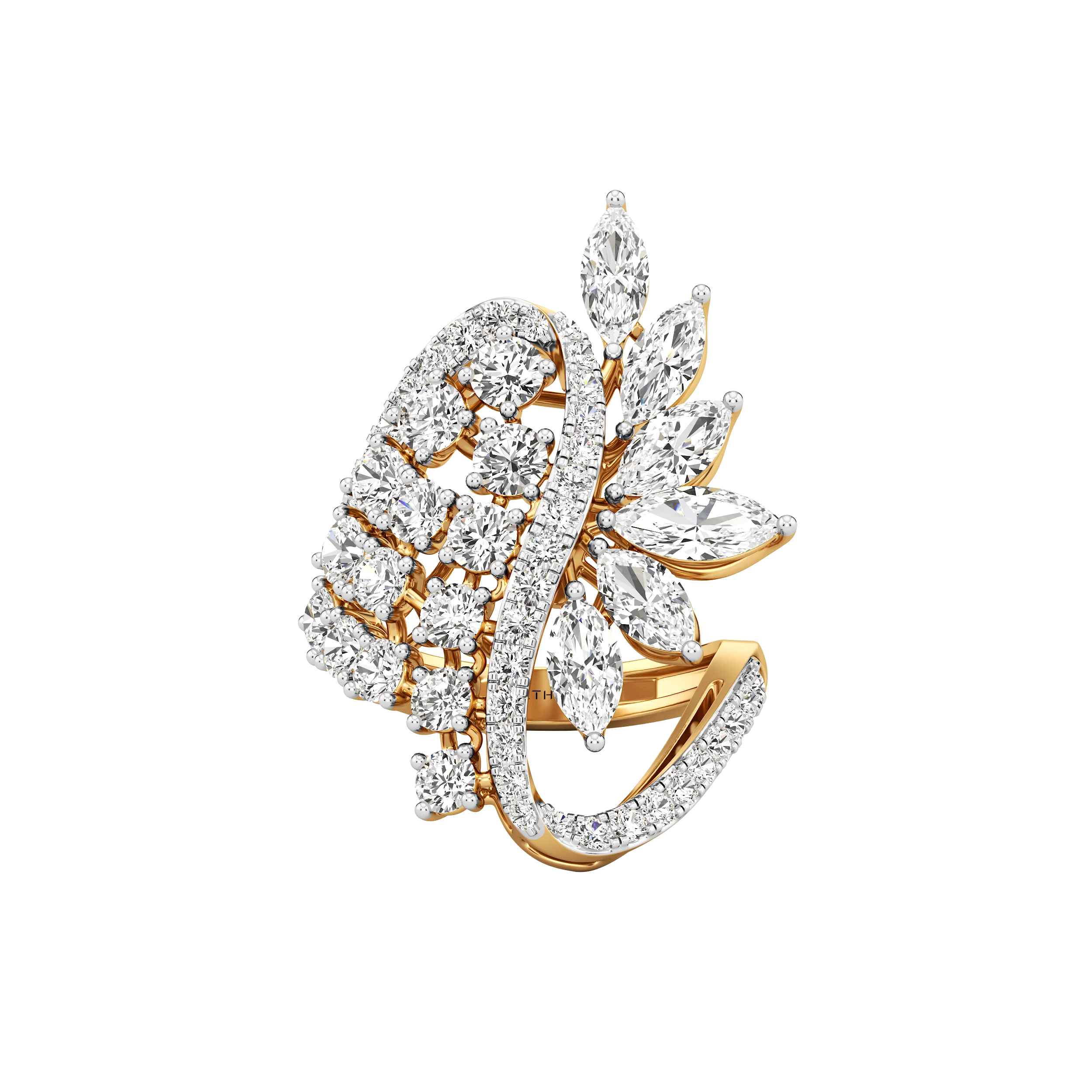 Aurora Wing Diamond Ring 0