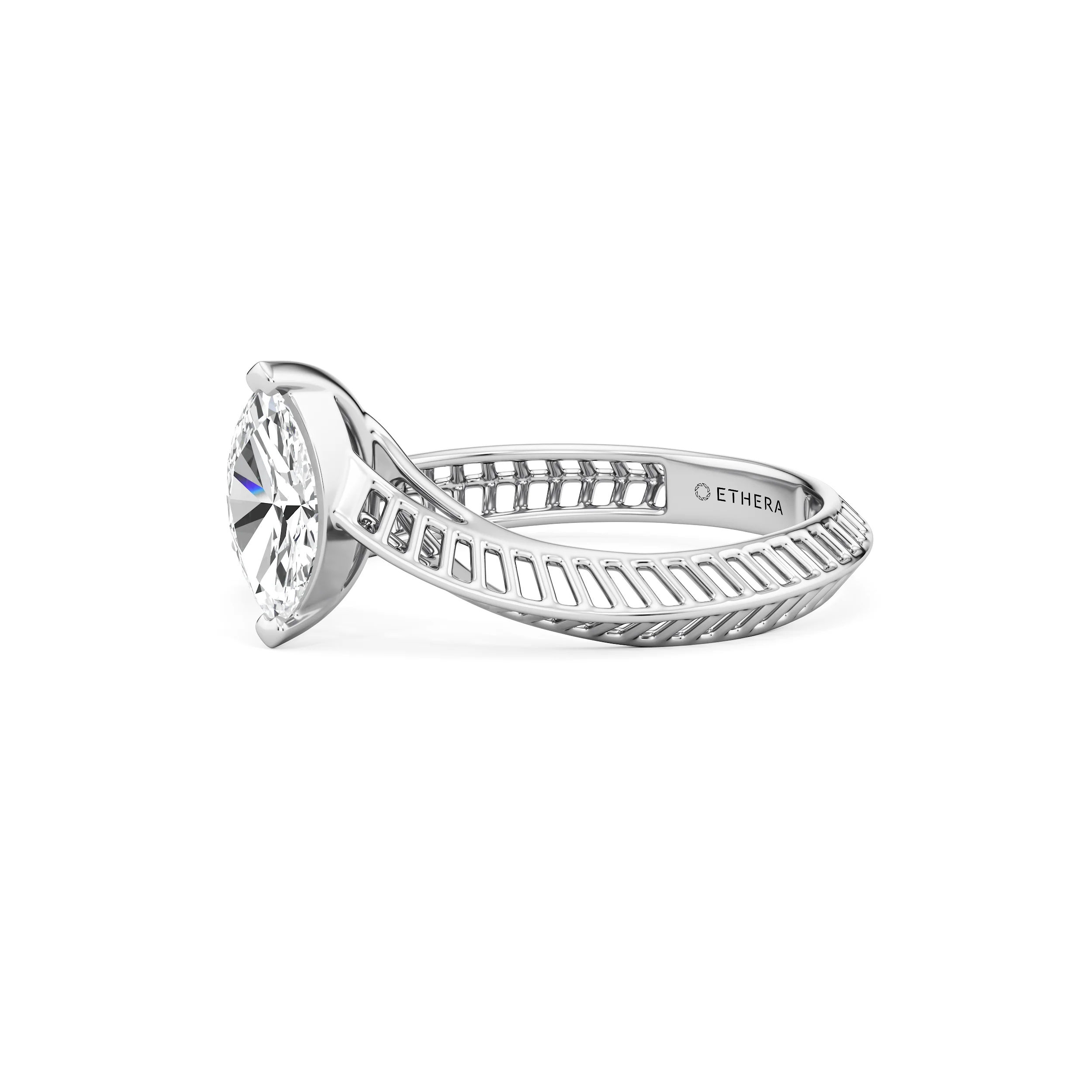 Marquise Flow Diamond Ring 10