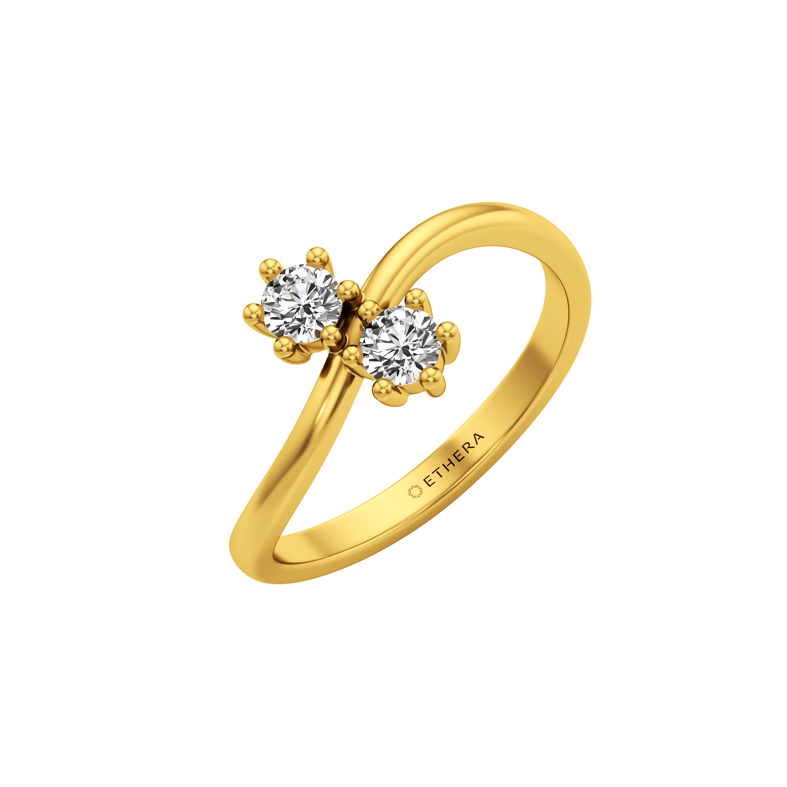 Twinpeek Toi et Moi Ring 0