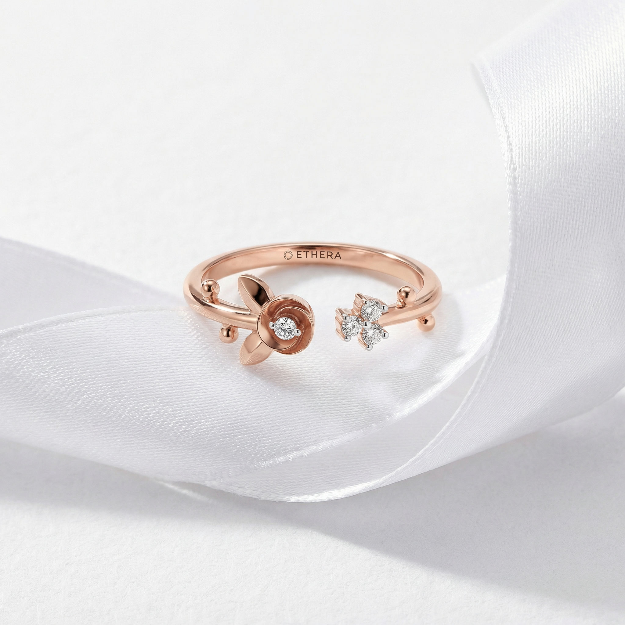 Petite Bloom Open Ring 2