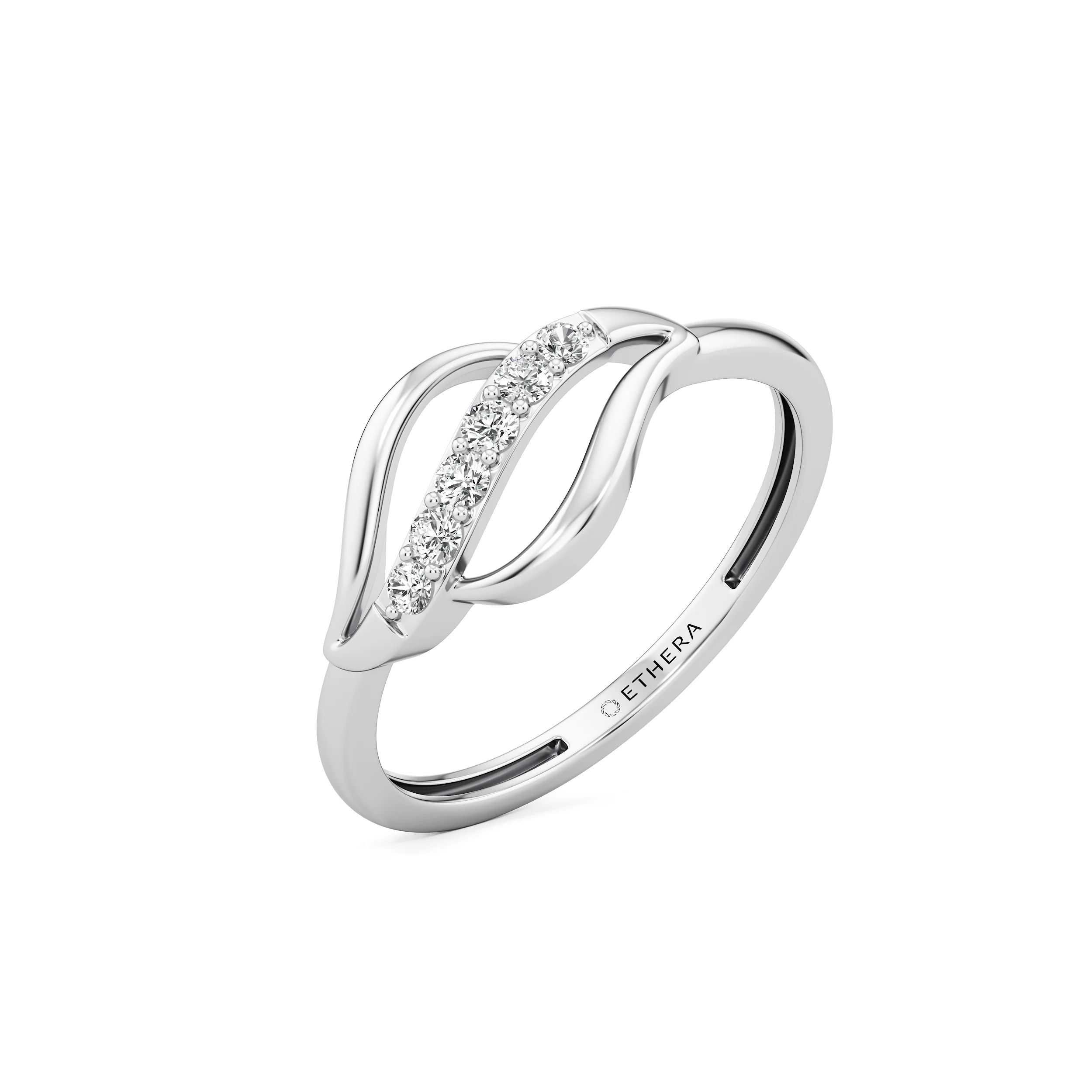 Waved Whisper Ring 7