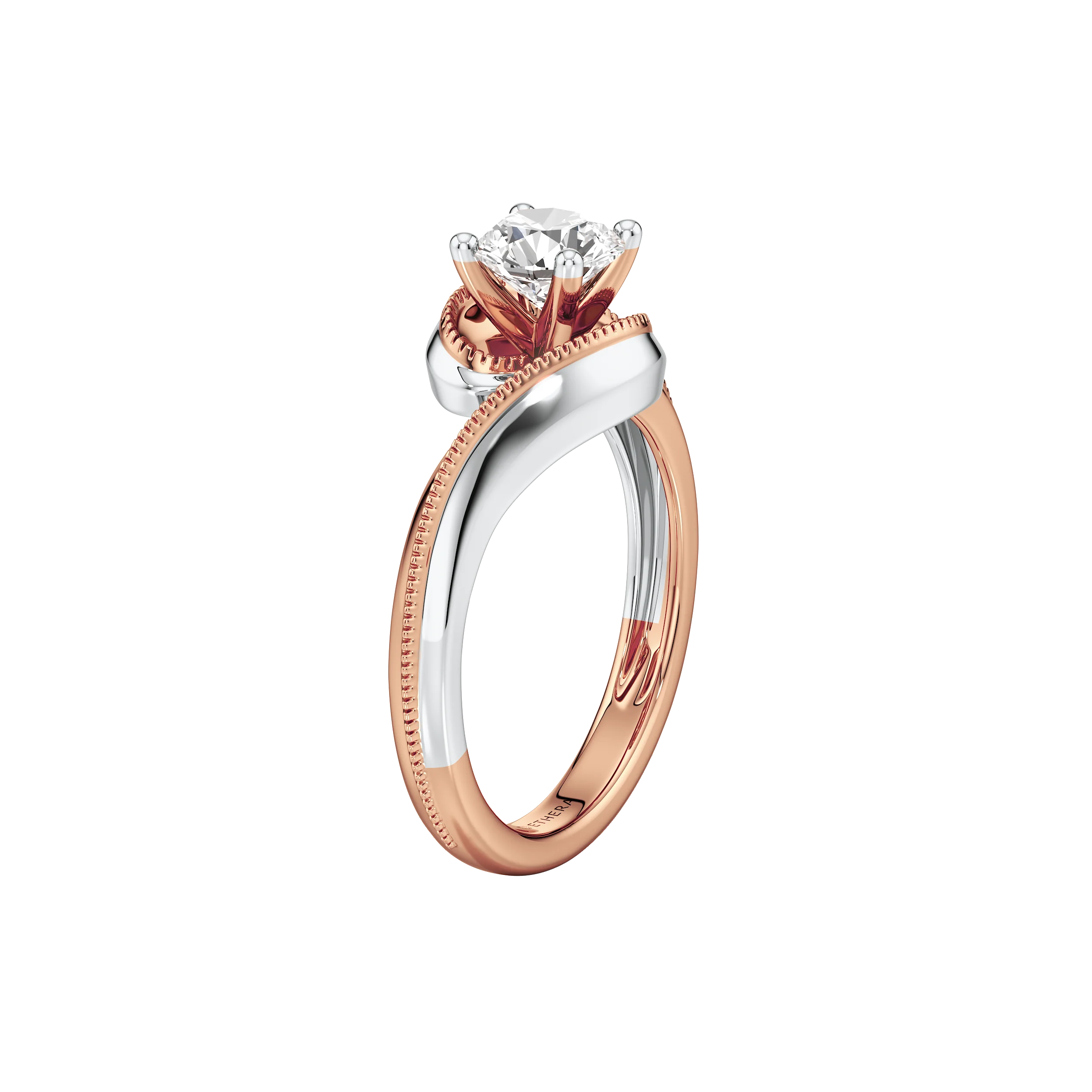 Waveform Solitaire Ring 11