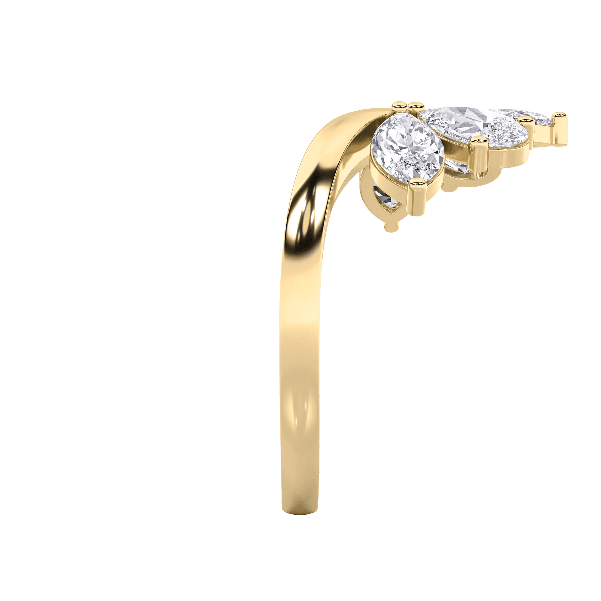 V-Curve 5 Stone Ring 3