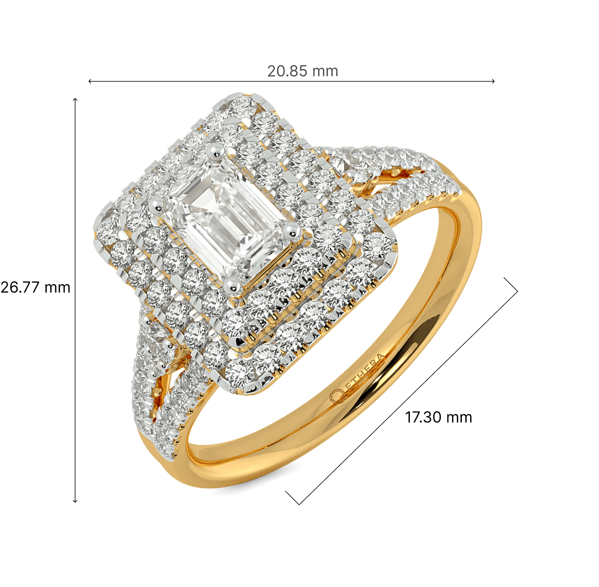 Deco Divine Solitaire Ring 6