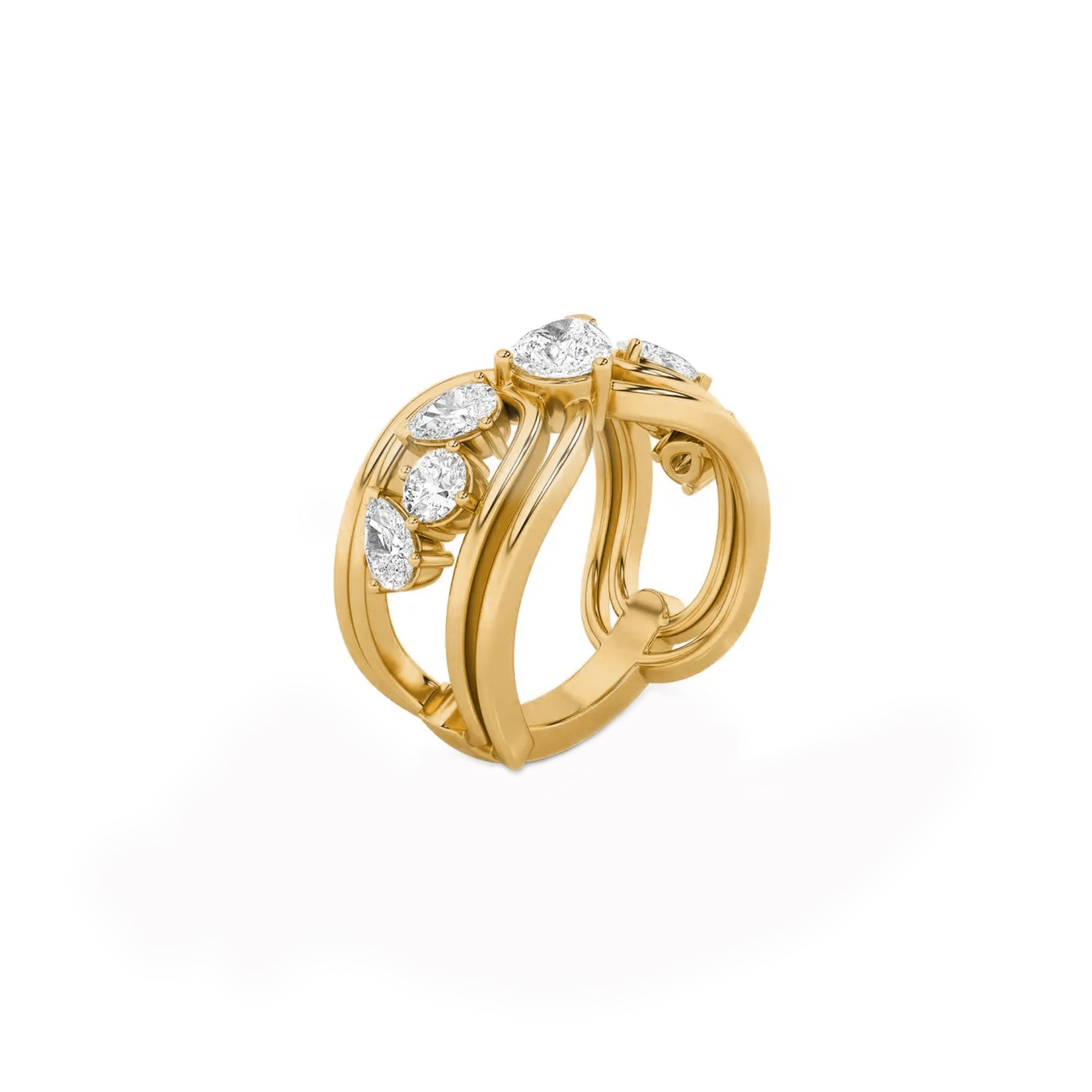 Stellar Five Cocktail Ring 3