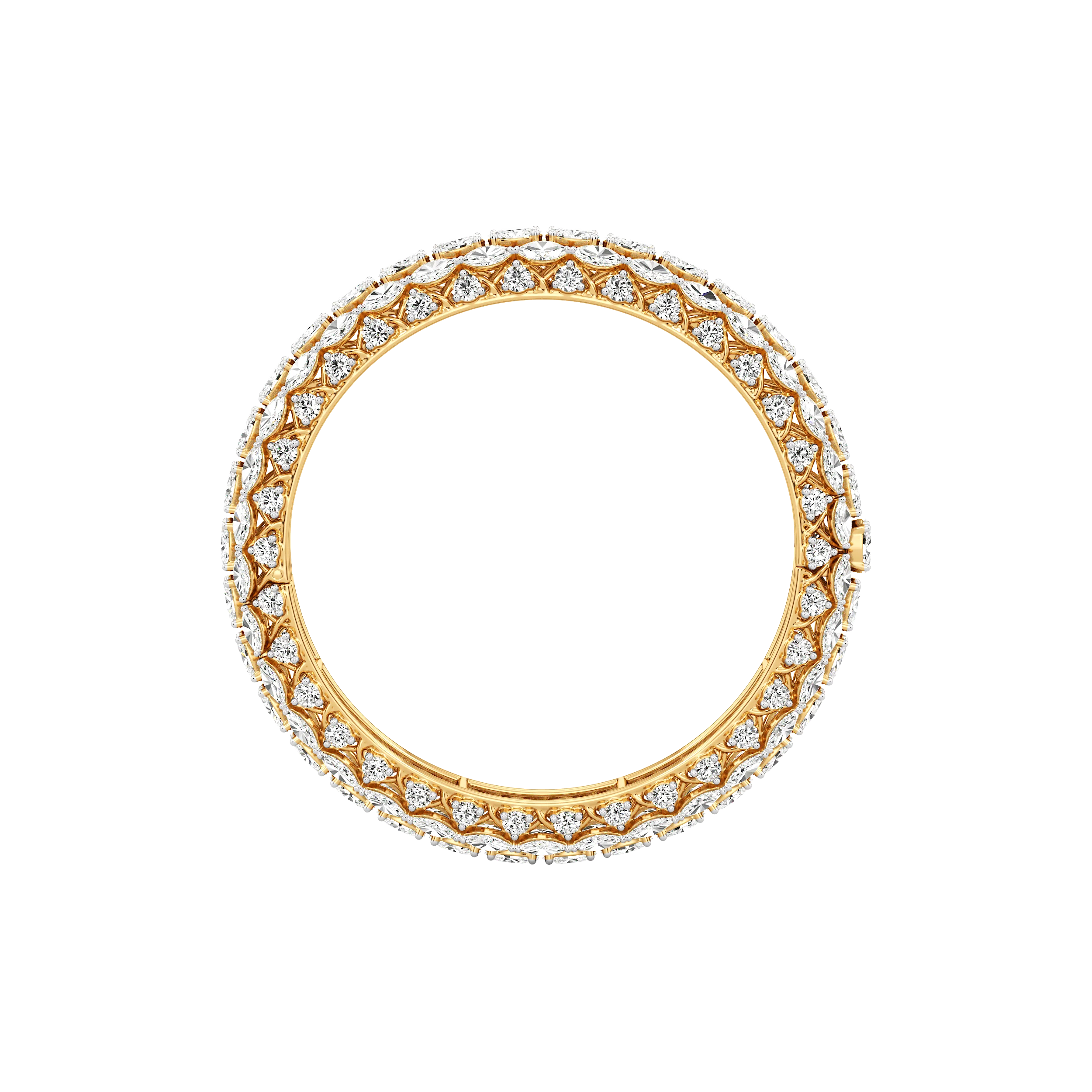 Celestial Cluster Diamond Bangle hover