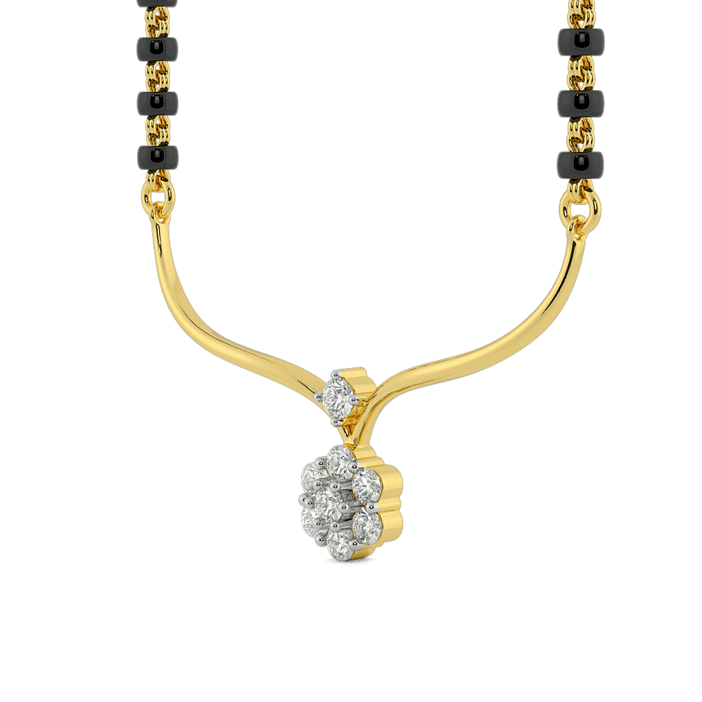 Curvebloom Pendant Mangalsutra 1