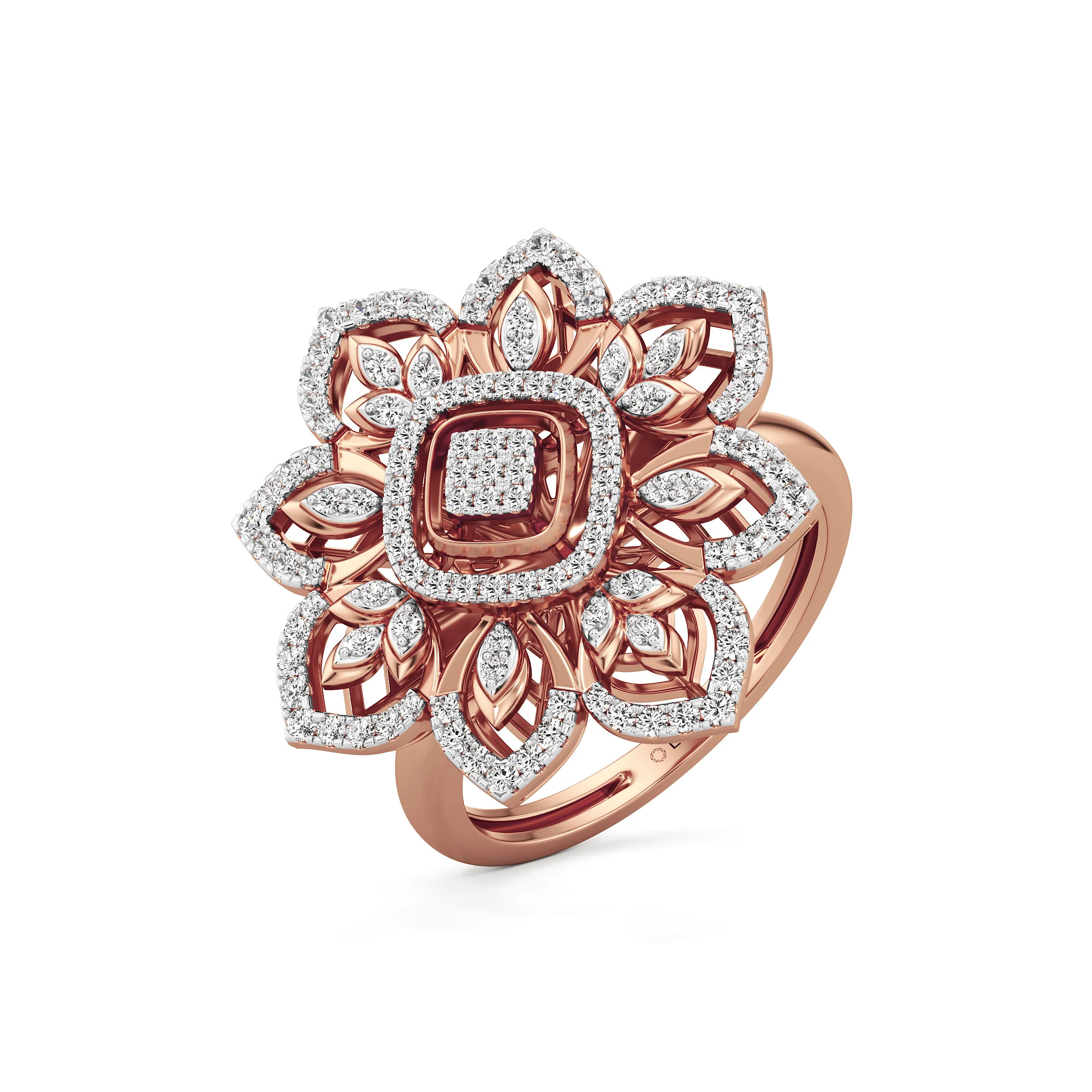 Lustre Petal Grande Ring 15