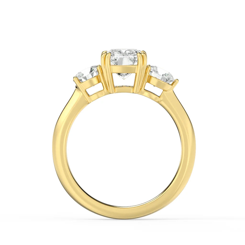 Triumphant Glow 3 Stone Ring 3