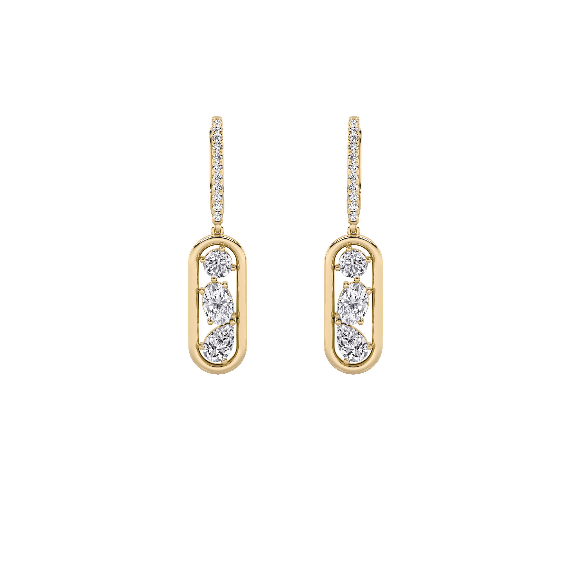 Trio Glow Hoops Earrings 1