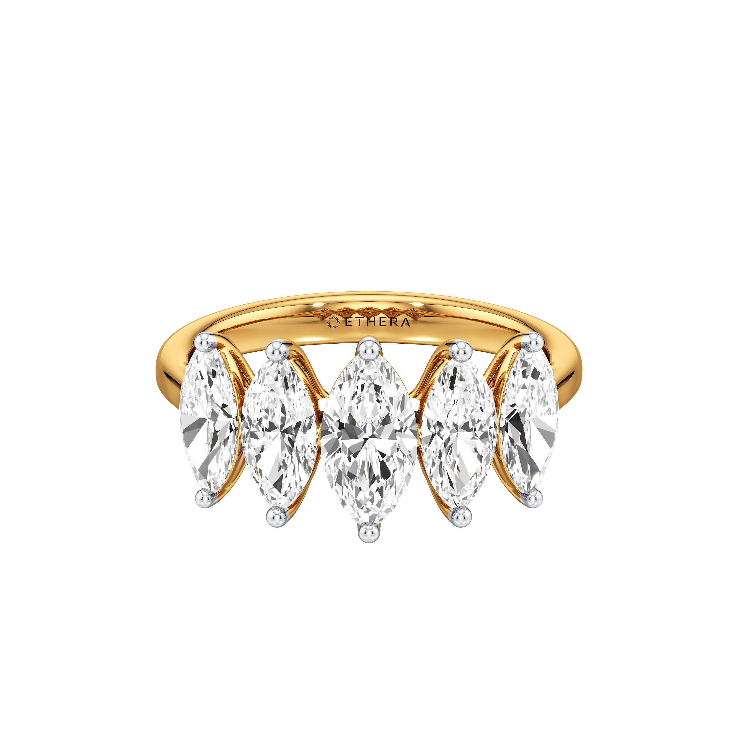 Marquise Penta Five Stone Ring 4
