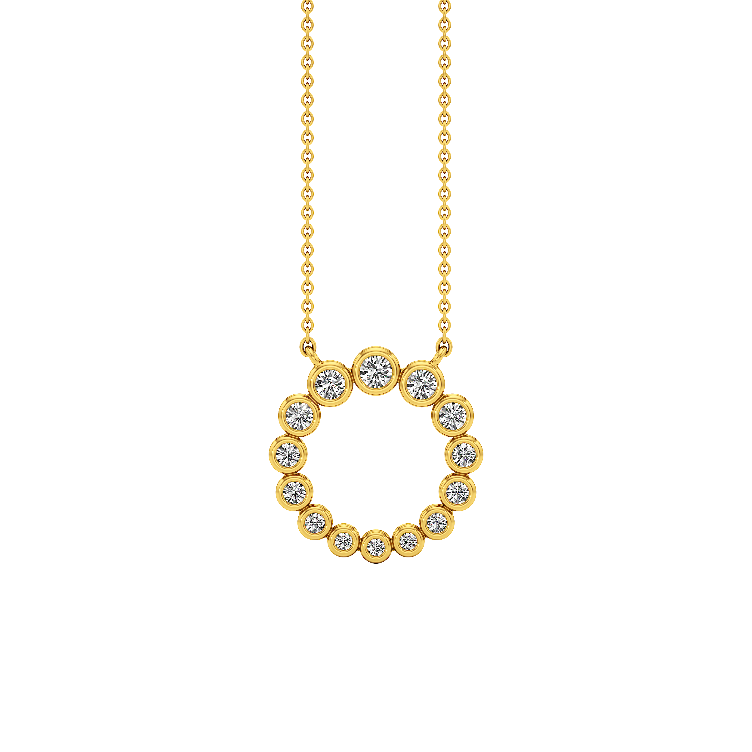 Orbit Dot Circle Pendant 1