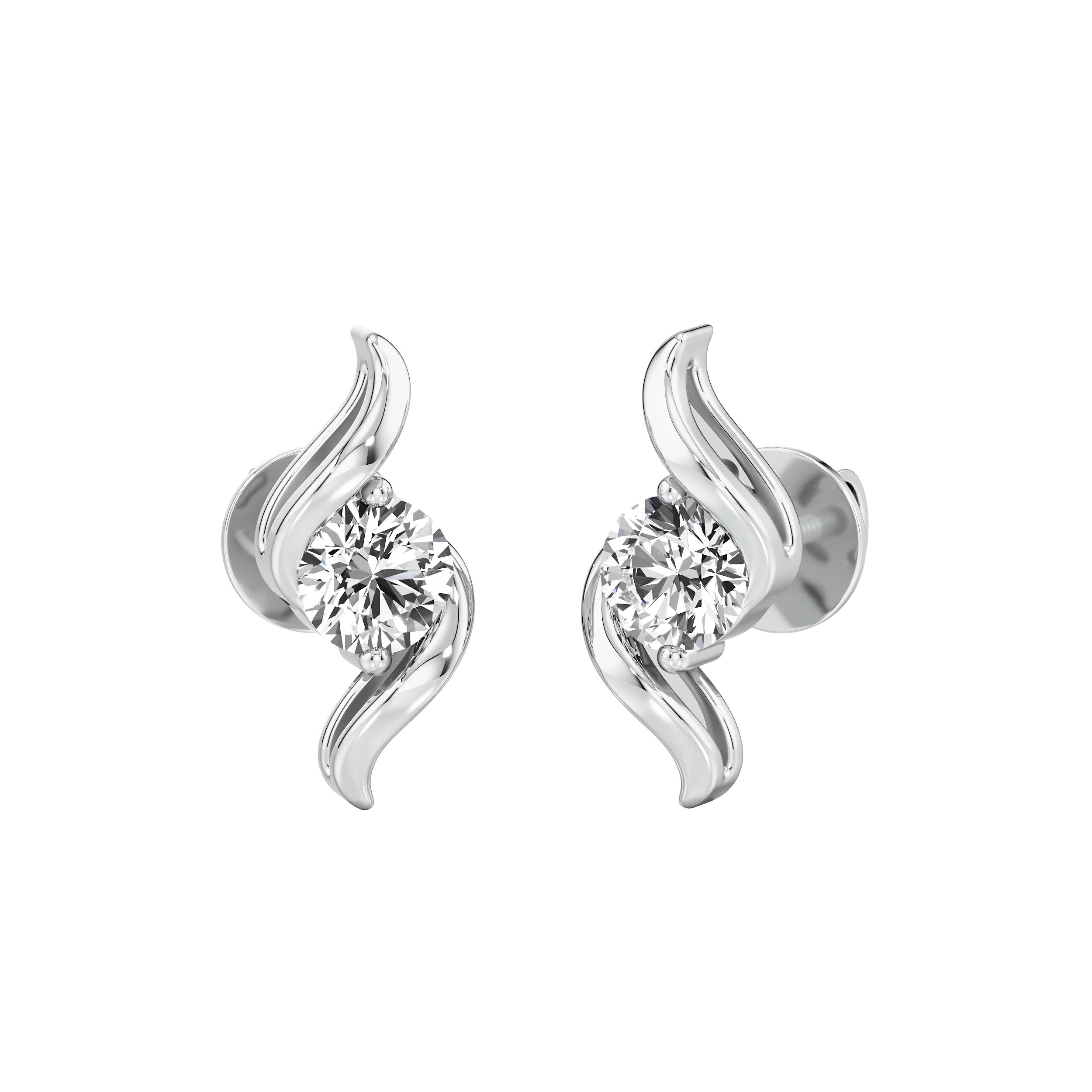 Twist & Glow Stud Earrings 3