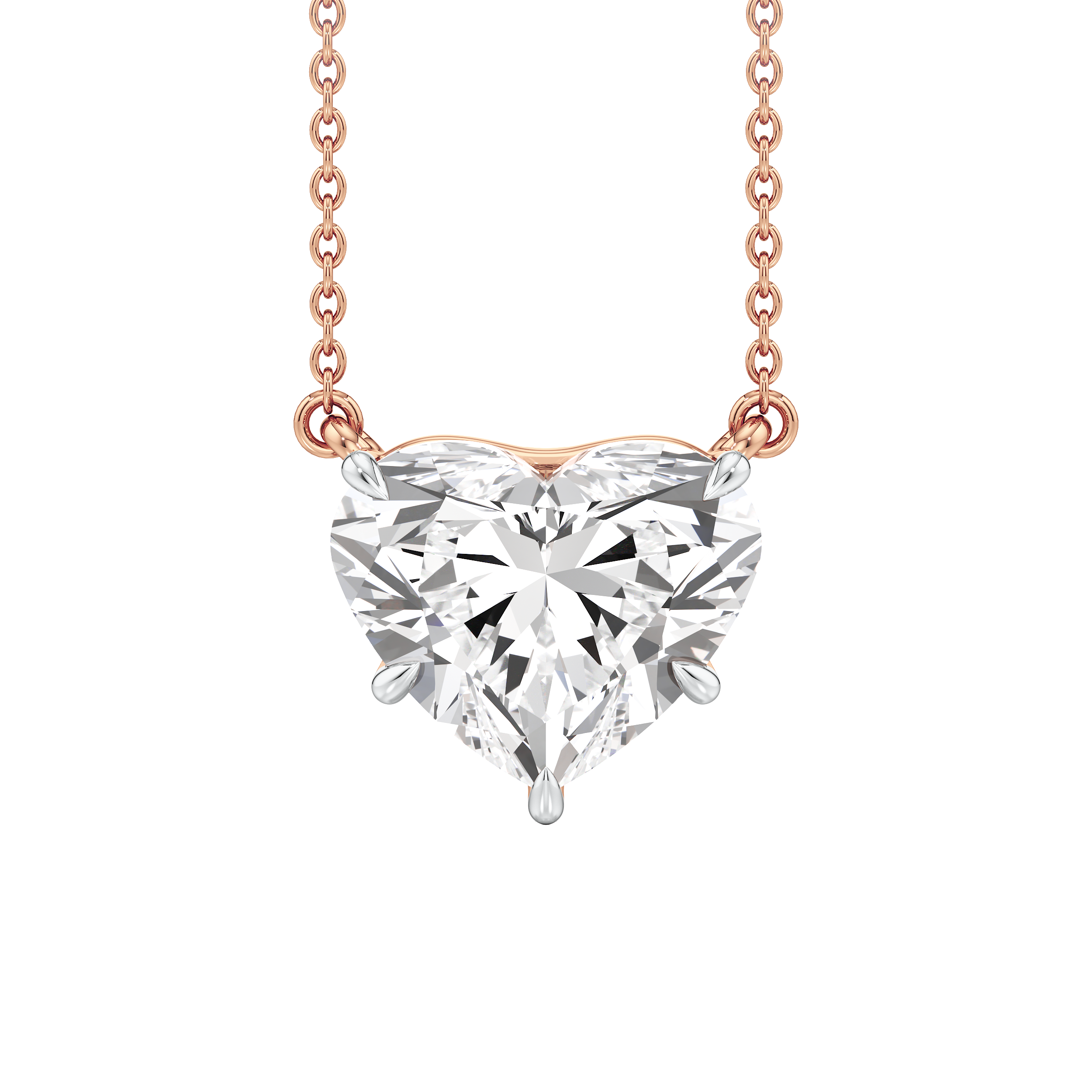 Amour Heart Solitaire Necklace 7