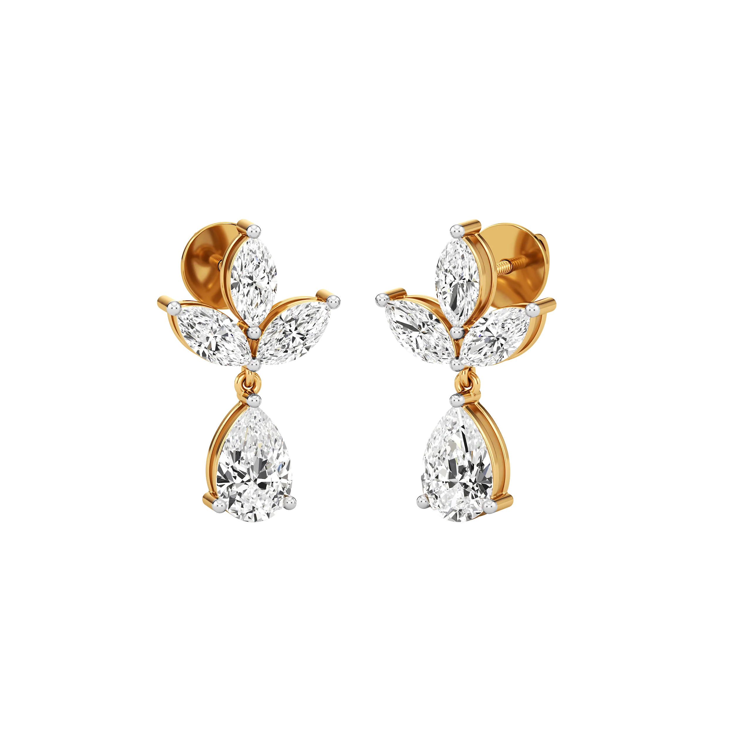 Dewlit Drop Diamond Earrings 0
