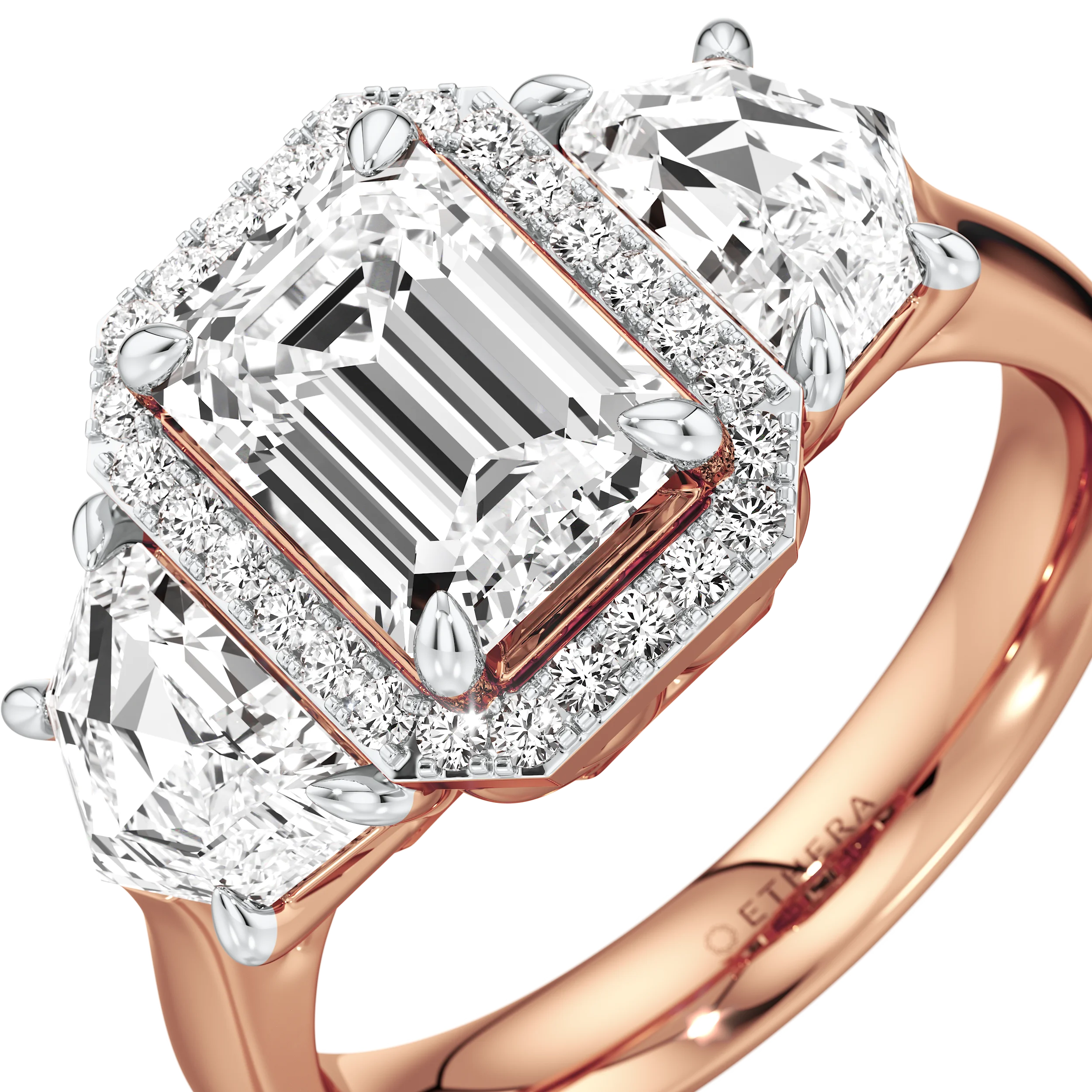 Past, Present , Future 3 Stone Ring 10