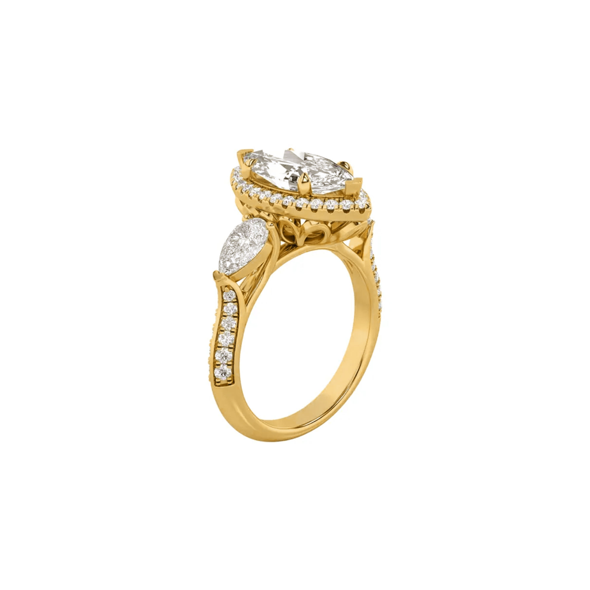 Triad Of Love 3 Stone Ring 3