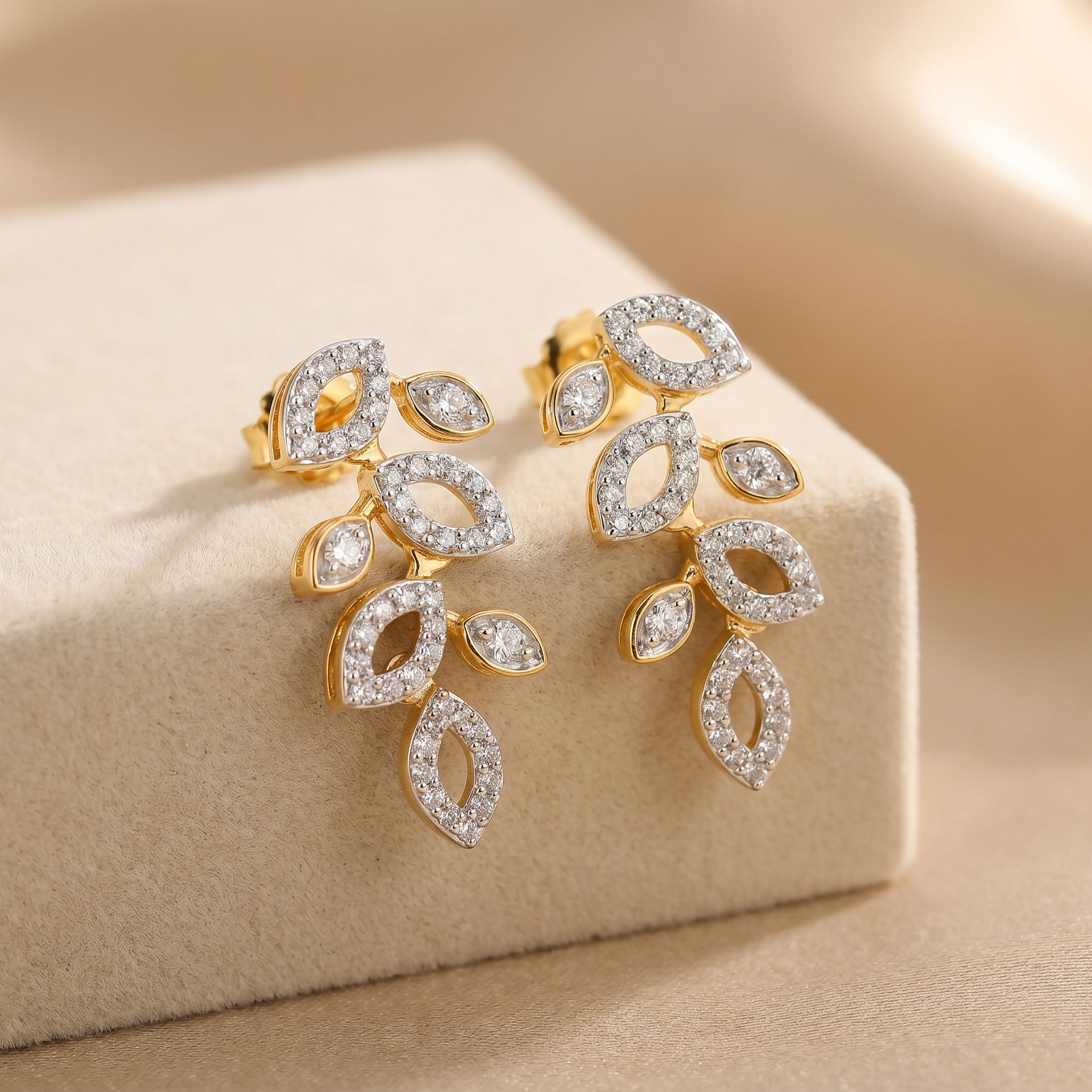 Marquise Meadow Drop Earrings 2