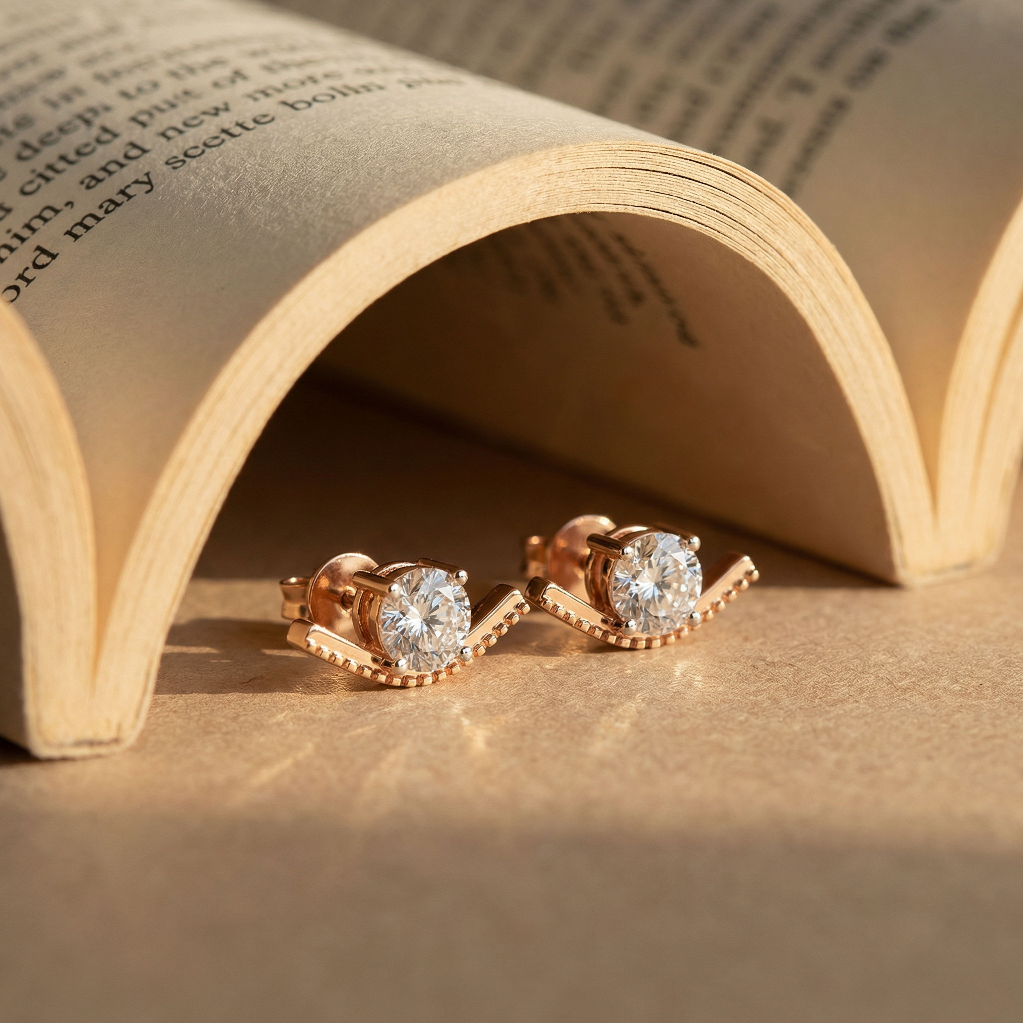 V-Spark Stud Earrings 2
