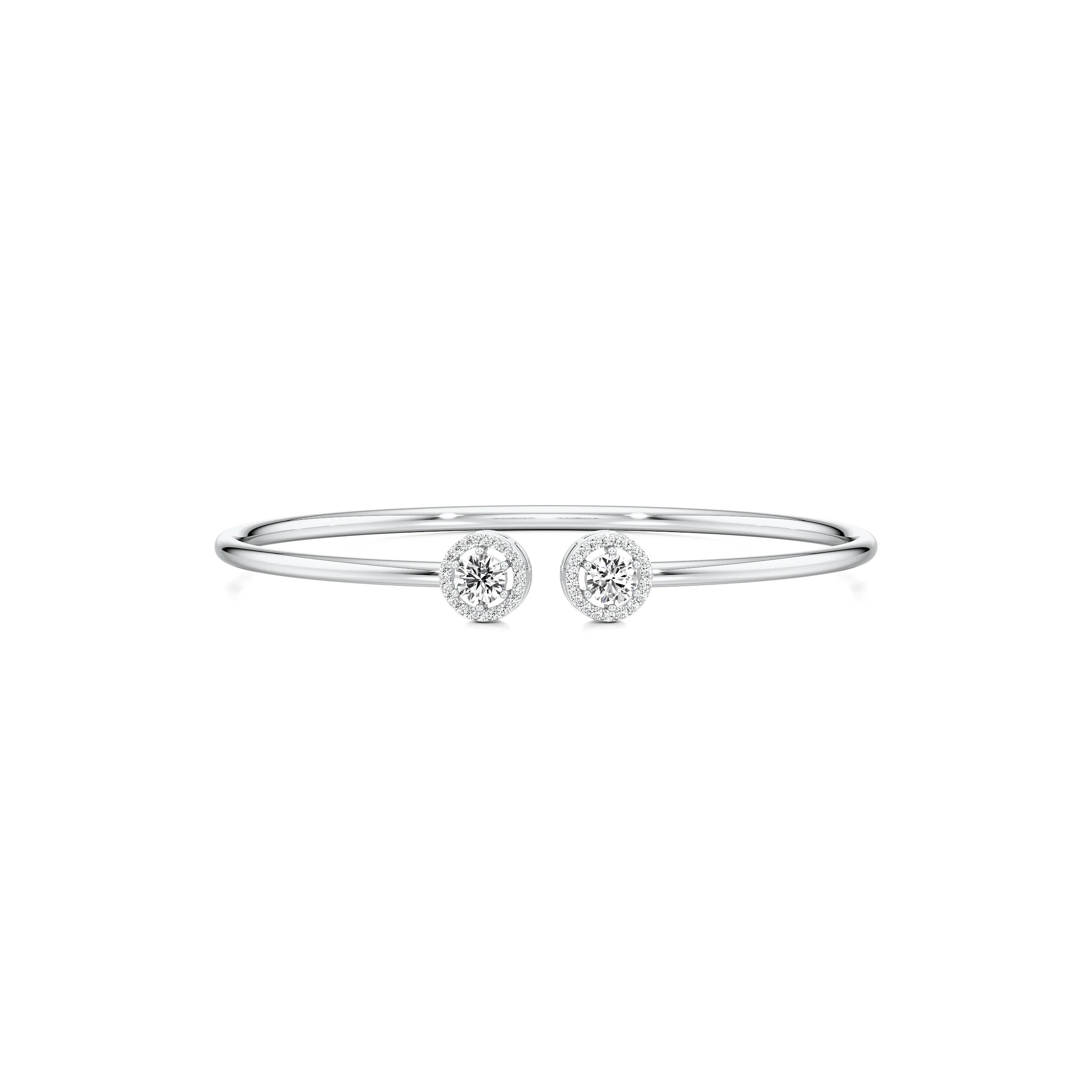 Timeless Twinkle Open Top Oval Bangle 3