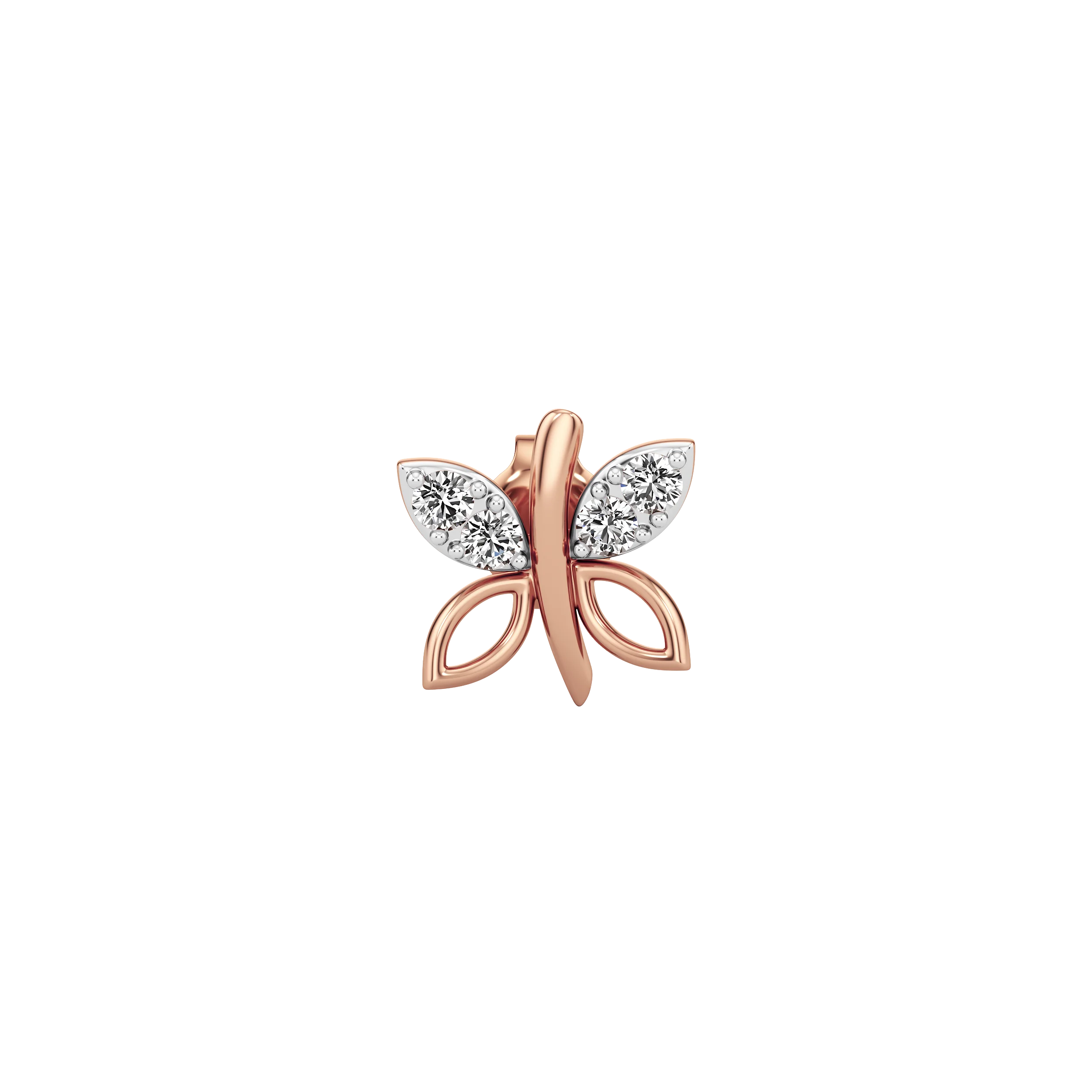 Flutterleaf Diamond Studs 7