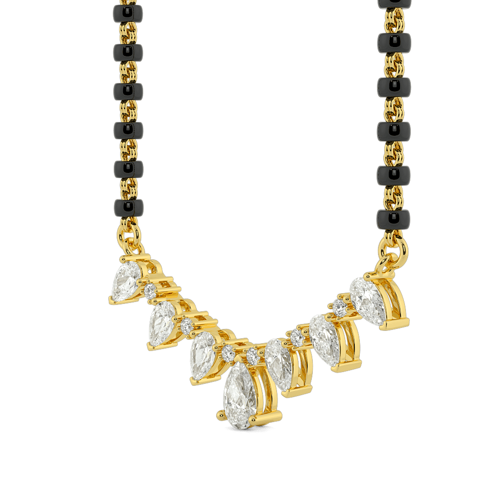 Pearfall Drop Mangalsutra 1