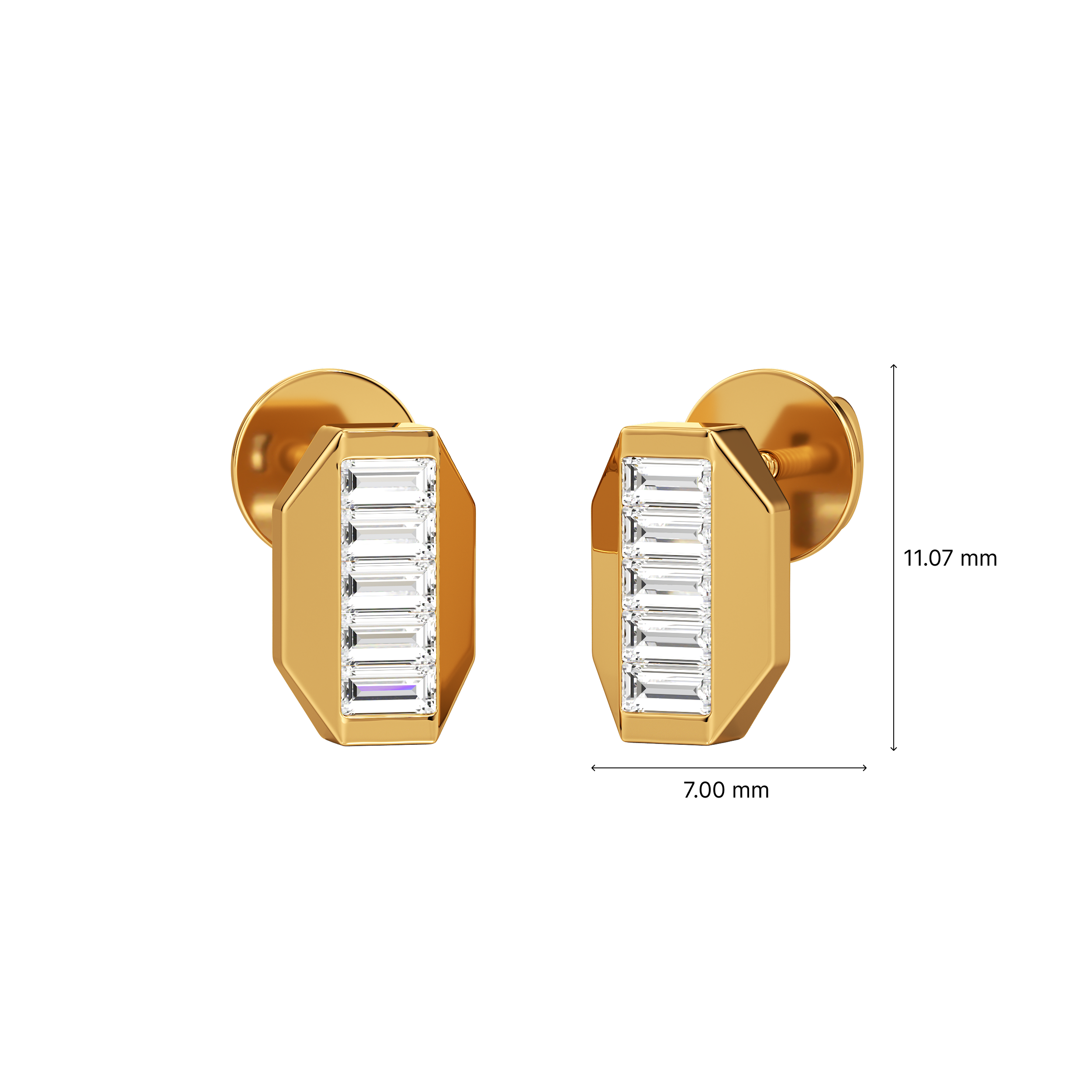 Boxed Chic Stud Earrings 4